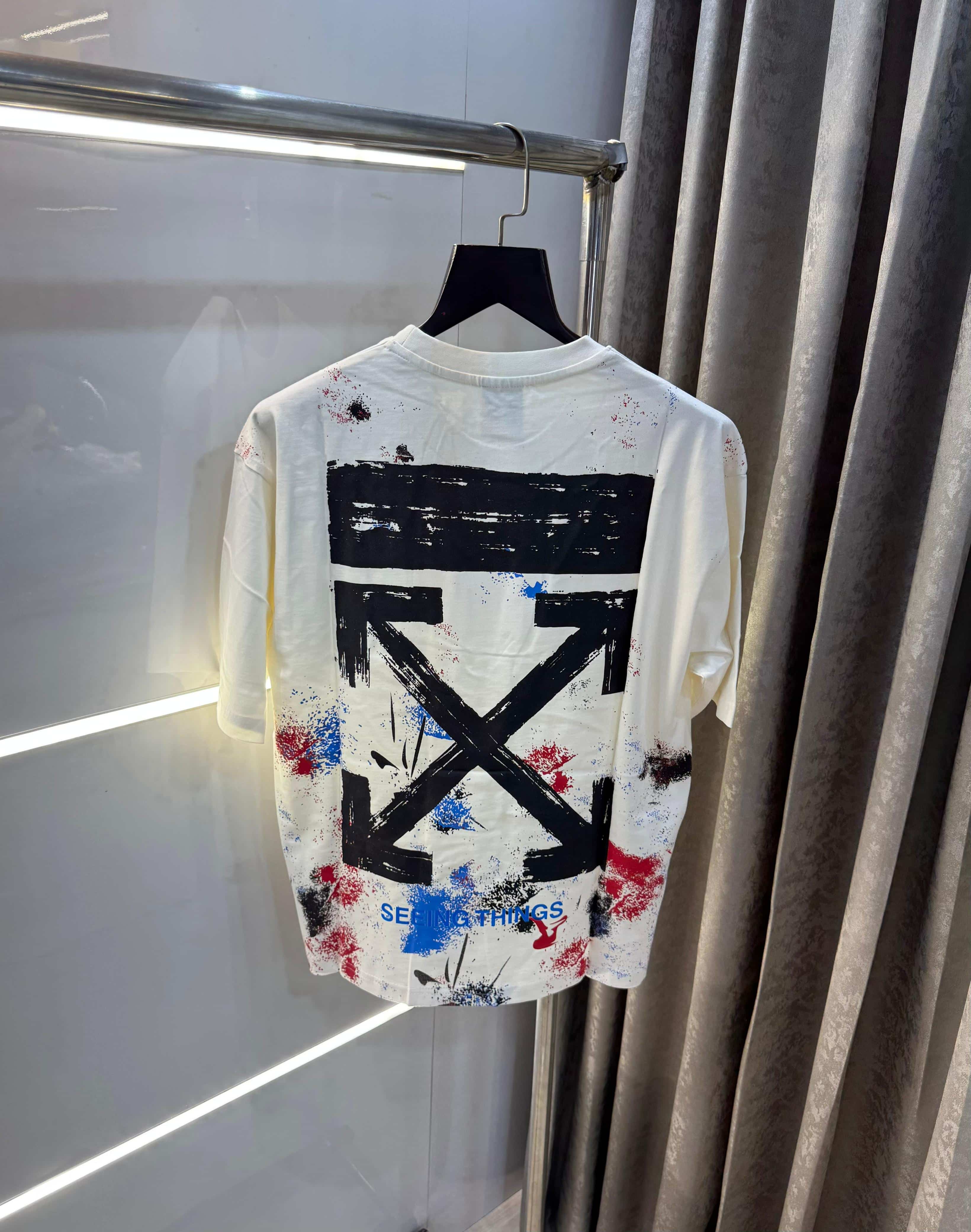 Off  White White Imported Oversized T-Shirt
