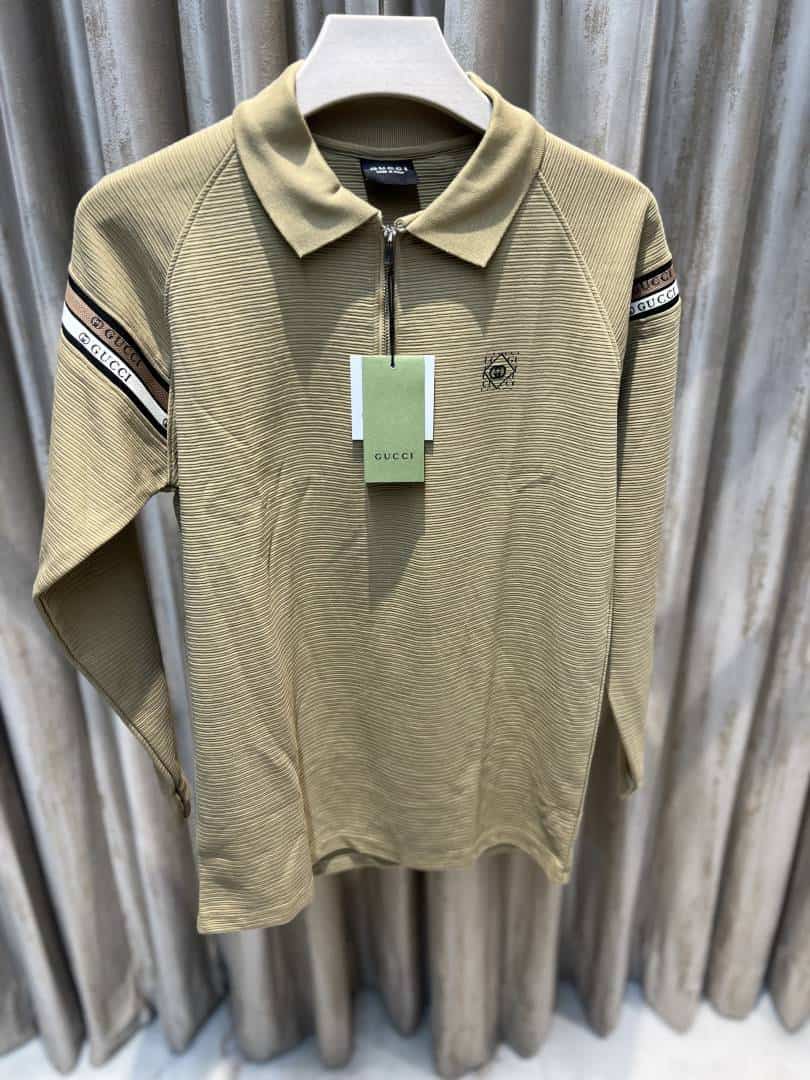 GUCC_I BEIGE FULL SLEEVES ULTRA PREMIUM TSHIRTS