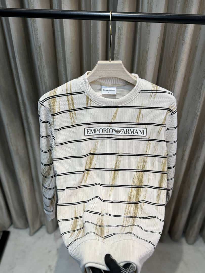 EMPORIO ARMAN_I CREAM FULL SLEEVES ULTRA PREMIUM QUALITY TSHIRTS AVAILABLE