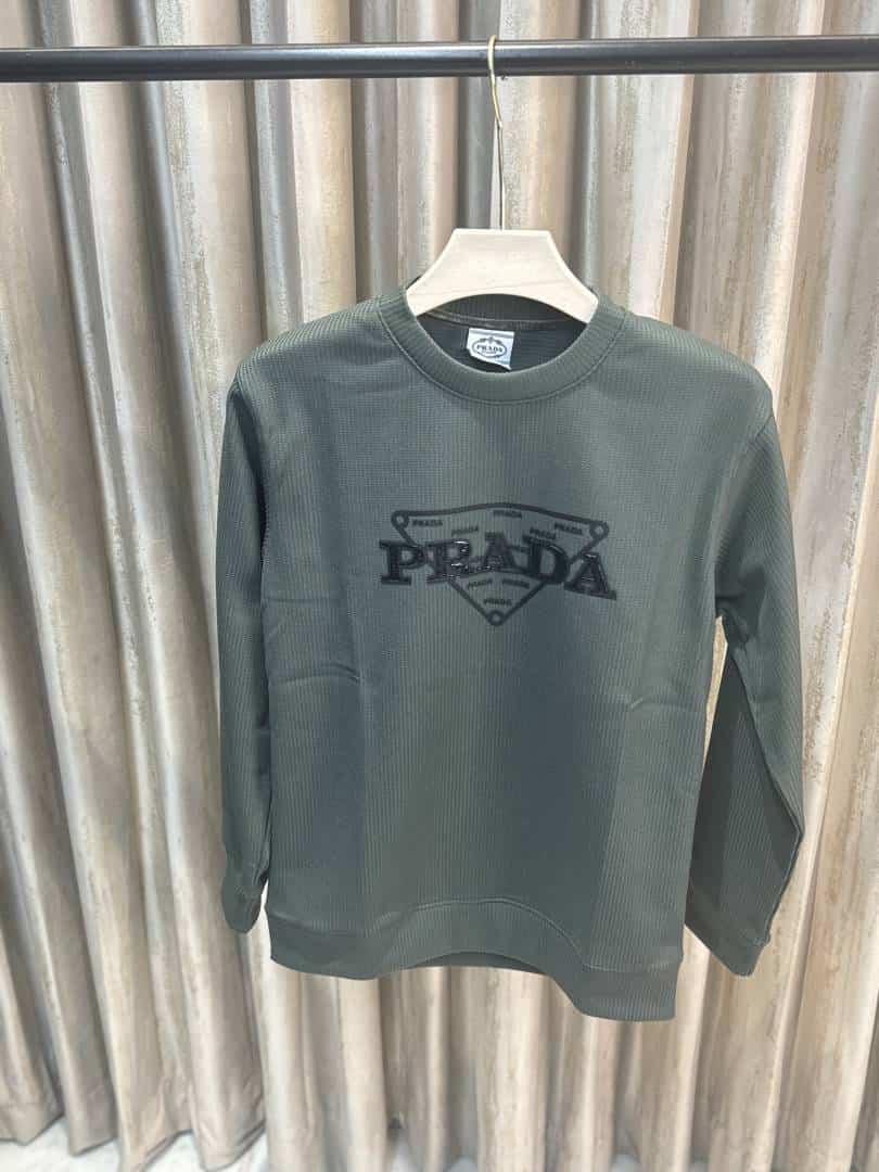 PRAD_A MILANO DARK OLIVE GREEN FULL SLEEVES ULTRA PREMIUM TSHIRT AVAILABLE
