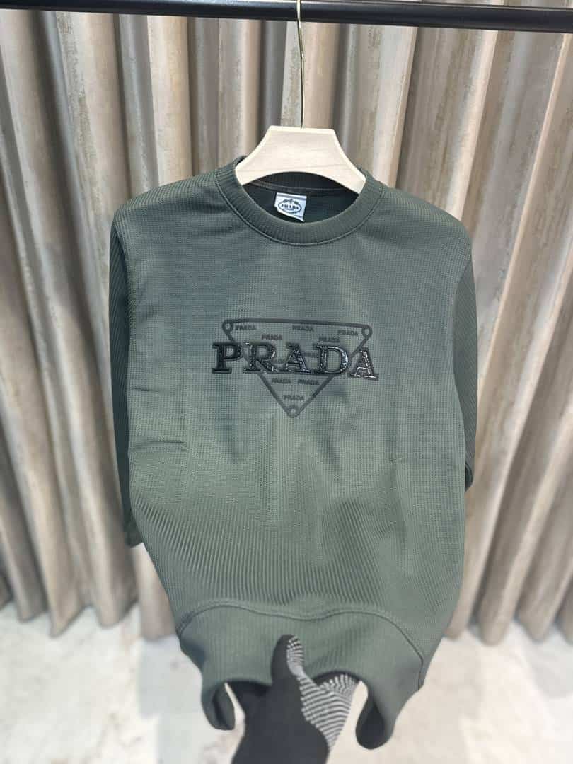PRAD_A MILANO DARK OLIVE GREEN FULL SLEEVES ULTRA PREMIUM TSHIRT AVAILABLE