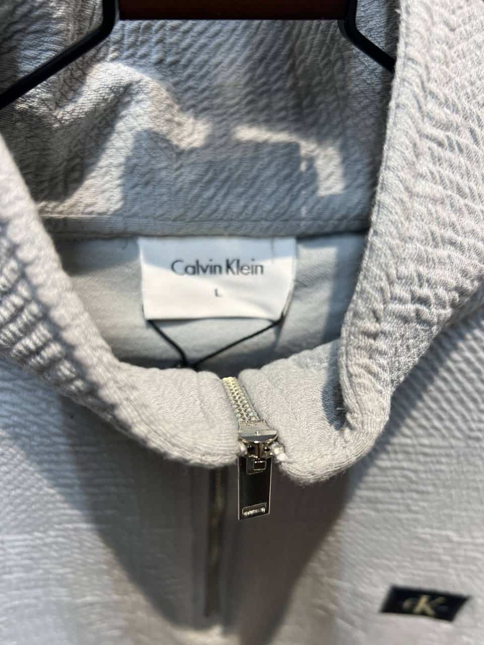 CALVIN KLEI_N GREY HALF ZIPPER SWEATSHIRT AVAILABLE IN ULTRA PREMIUM QUALITY