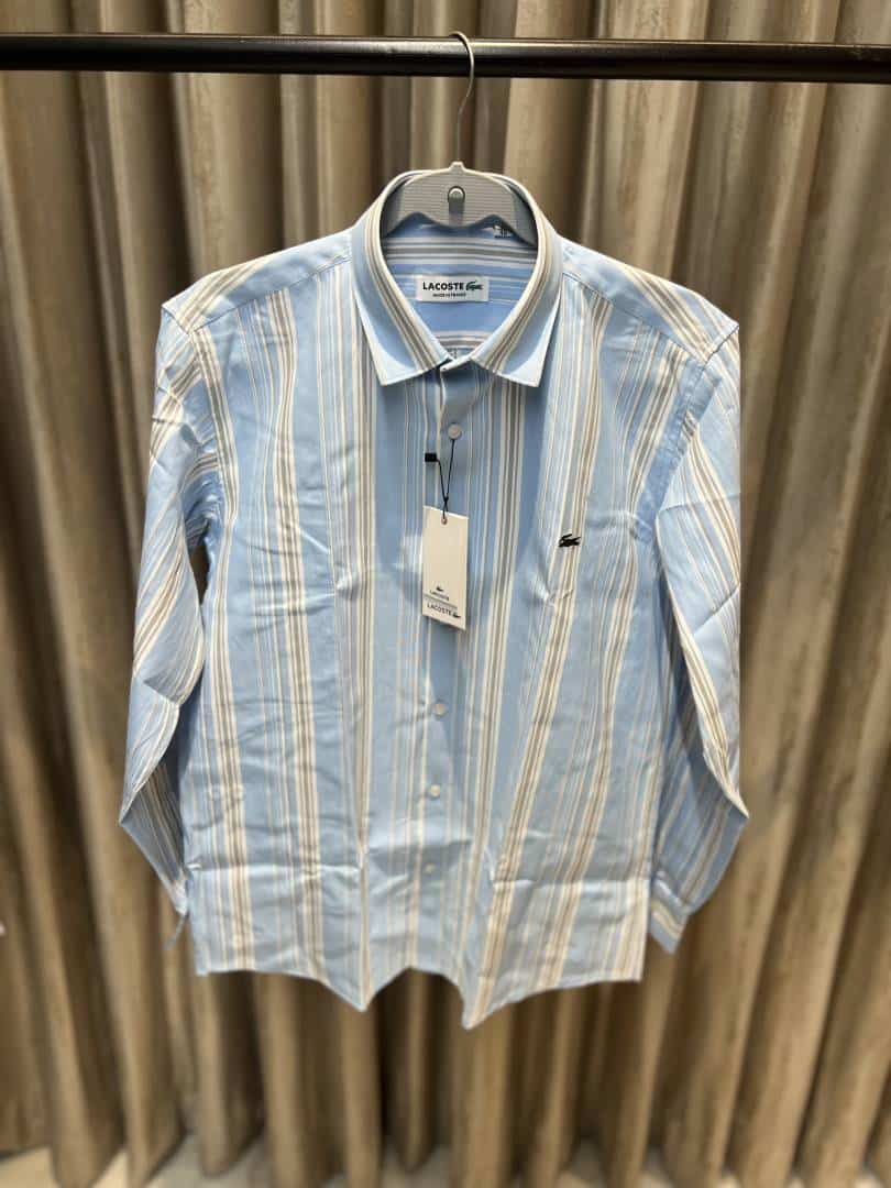 LACOST_E BLUE IMPORTED ULTRA PREMIUM SHIRT AVAILABLE