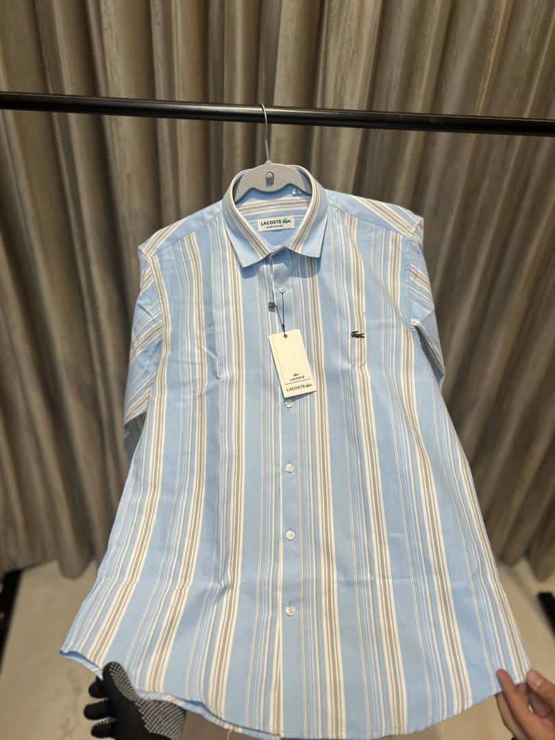 LACOST_E BLUE IMPORTED ULTRA PREMIUM SHIRT AVAILABLE