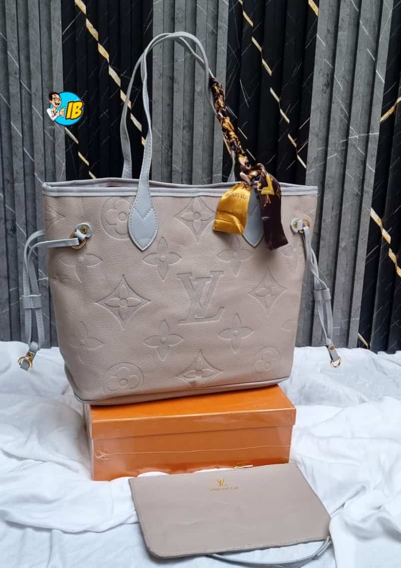 LOUI_S VUITTONN Premium Embossed Monogram NeverFull Bag with Box 559