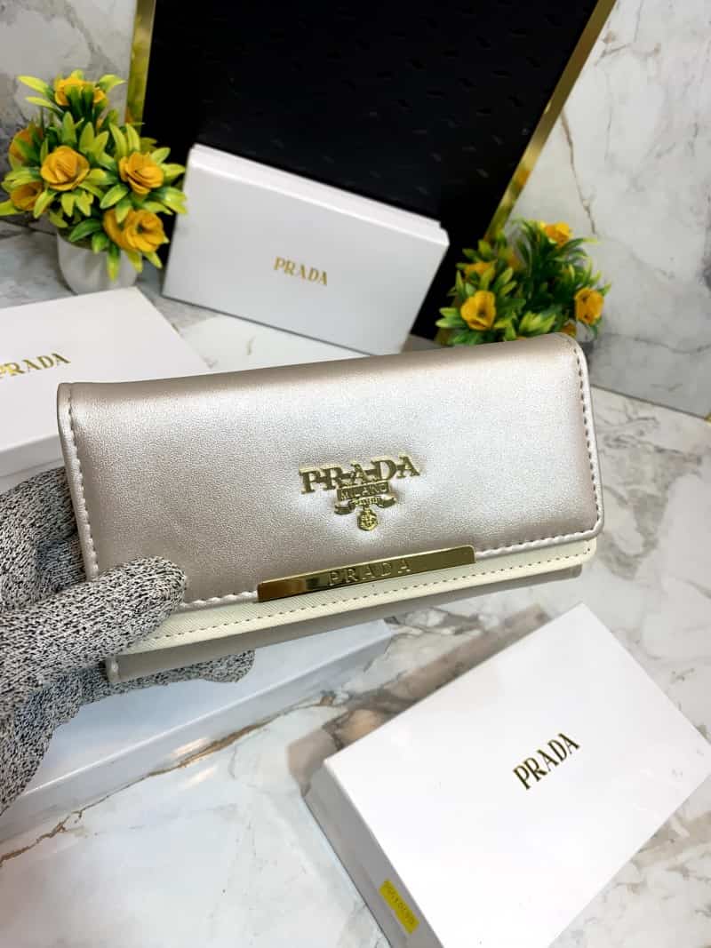 PRAD_A 3 Fold double compartment Clutch wallet 633