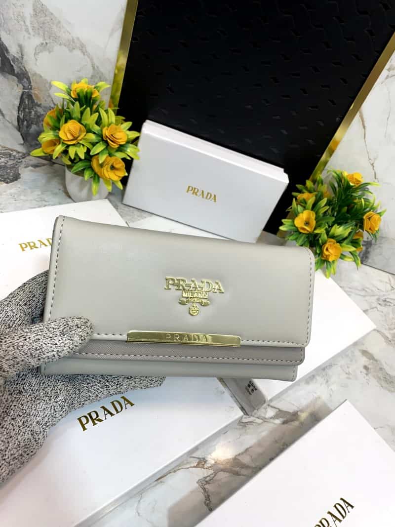 PRAD_A 3 Fold double compartment Clutch wallet 632