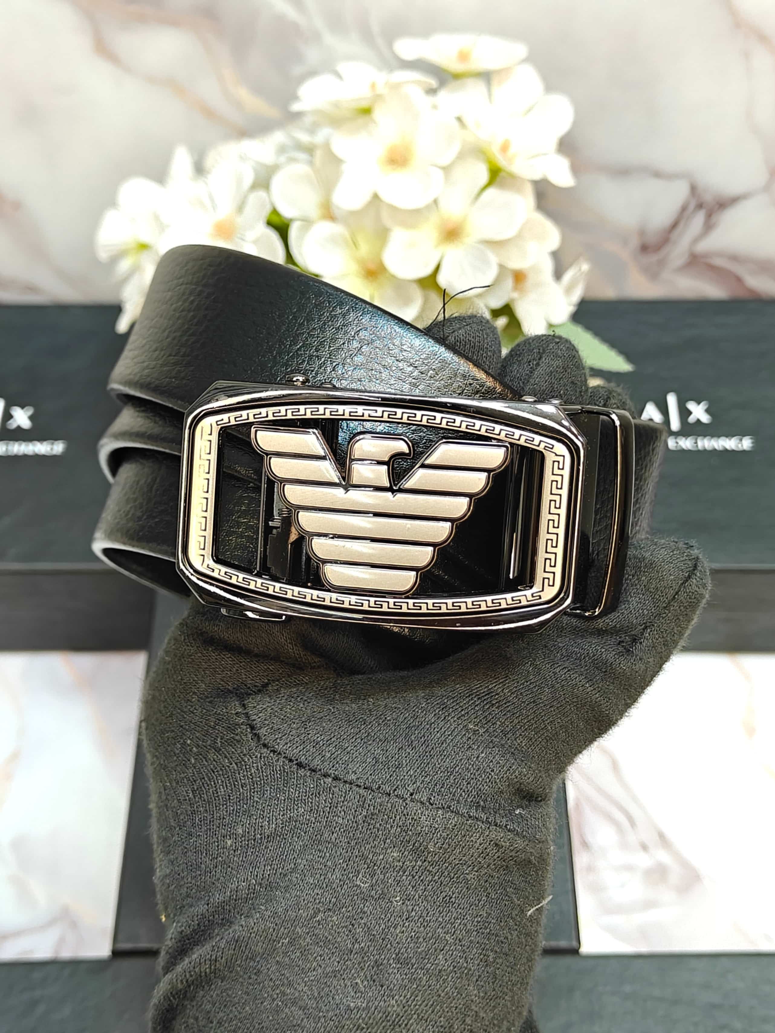 AX @RMAnI EXCHANGE PREMIUM QUALITY AUTO LOCK BELT WITH OG BOX AX-114