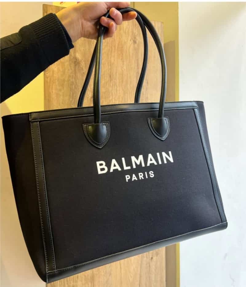 Balmai_n paris_canvas tote bag with