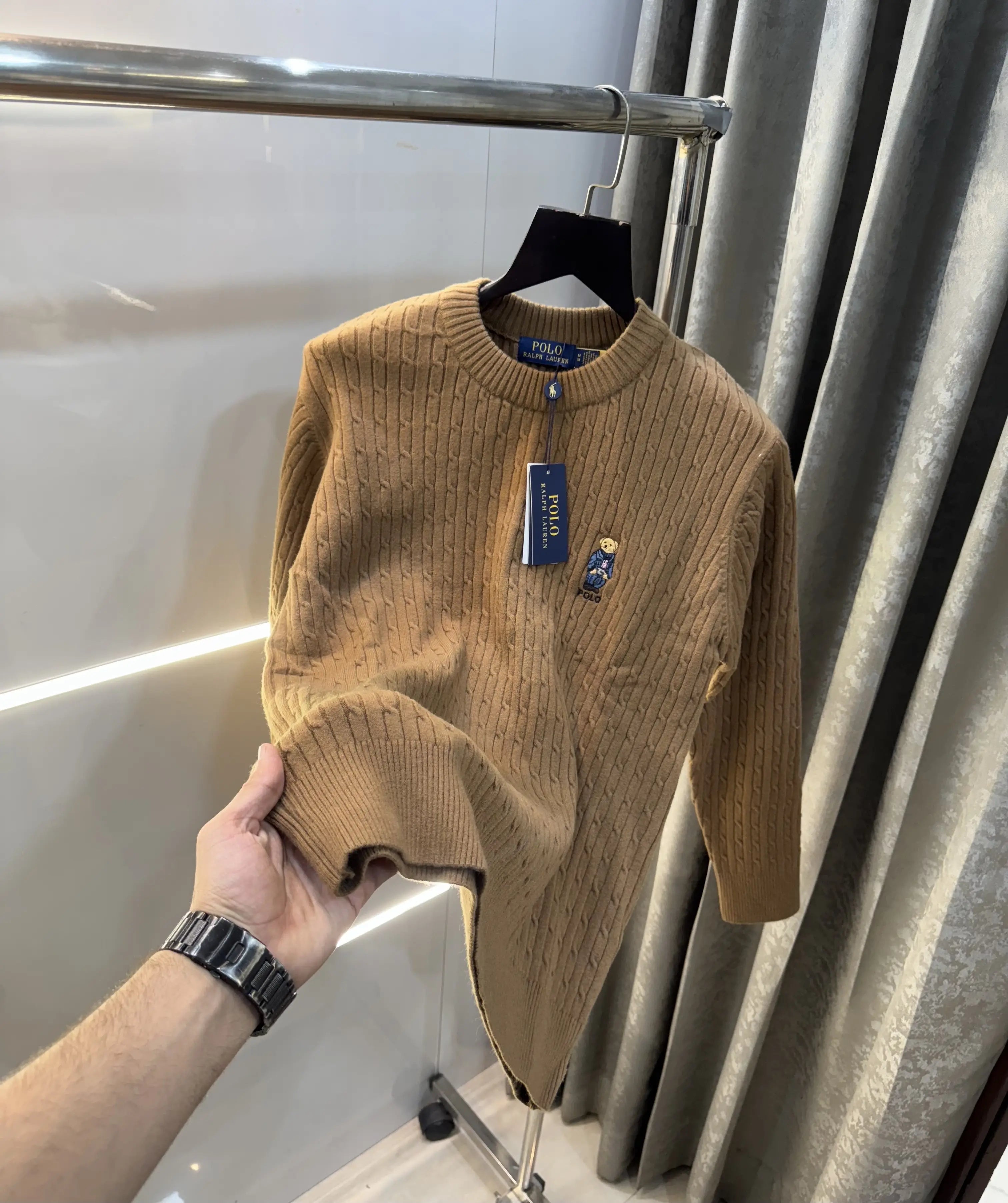 Ralp.h  Laure n Brown Teddy Edition Imported Pull Over