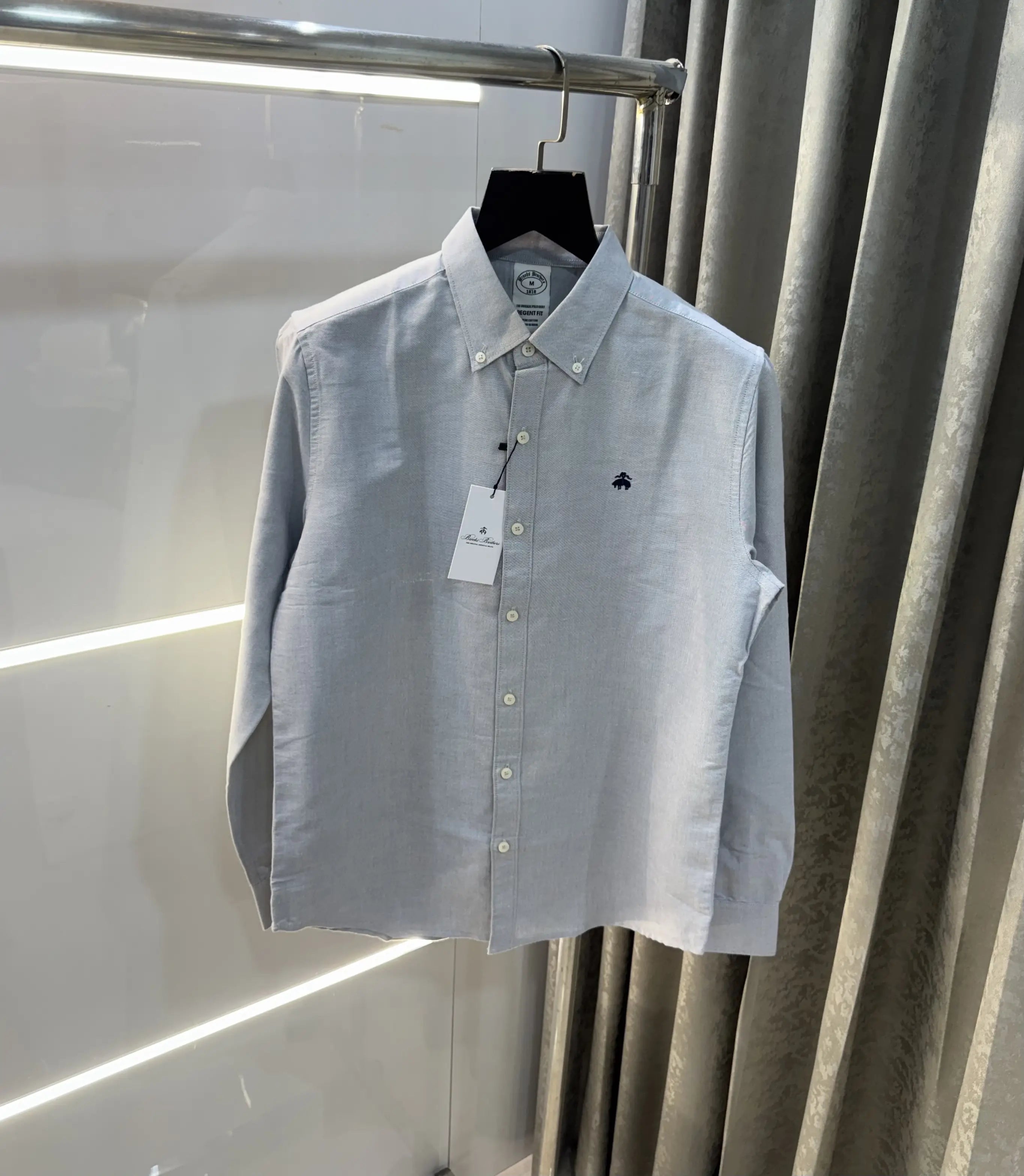Brooks Brother Grey Oxford Premium Shirt