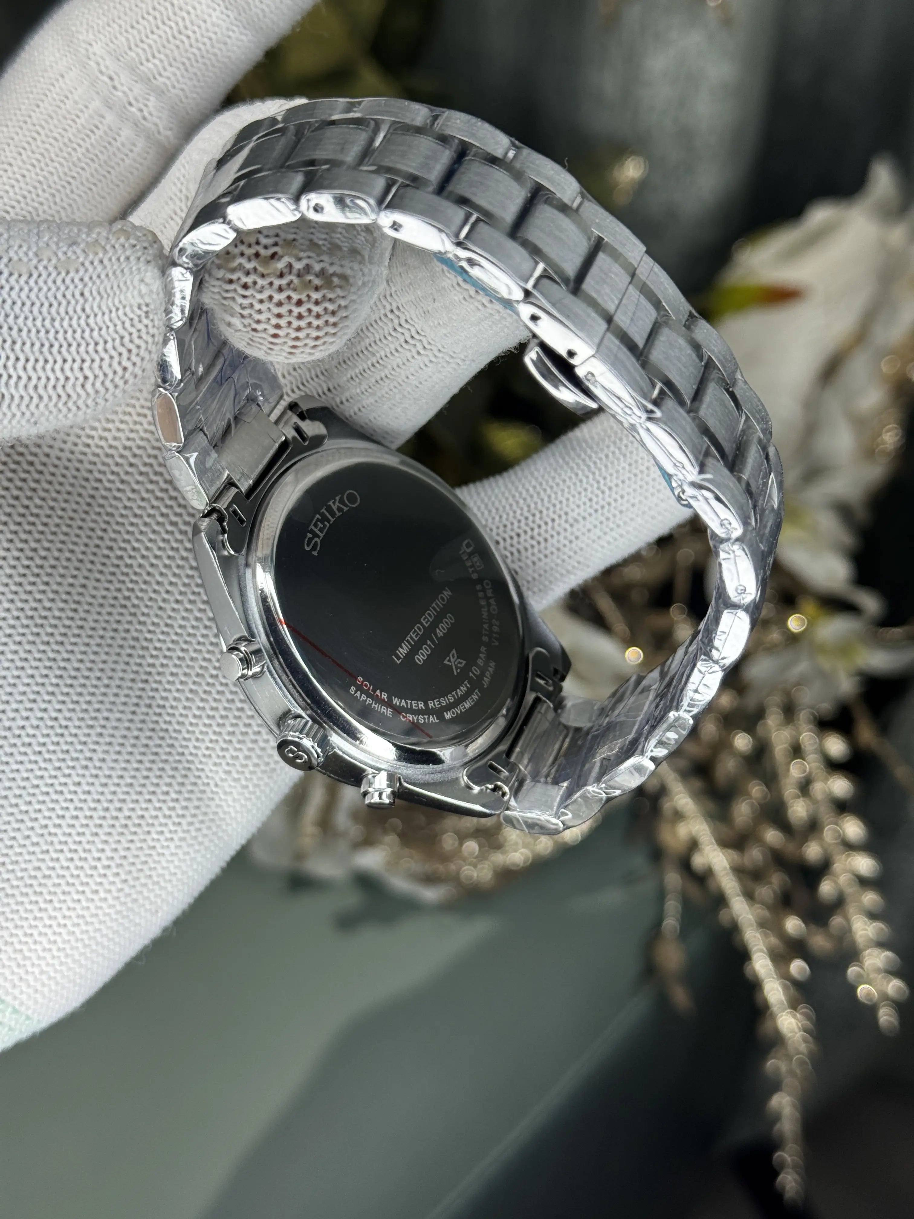 Seiko Chronograph Silver Tiffany Premium Watch