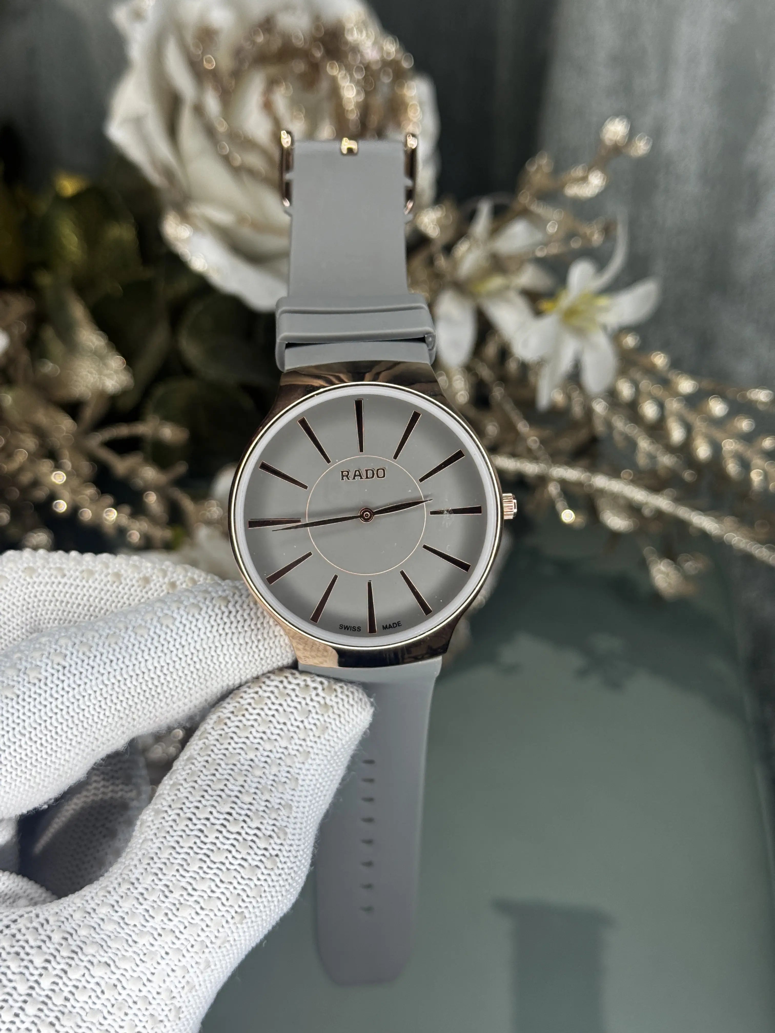 Rado Copper Grey Silicon Strap Premium Watch