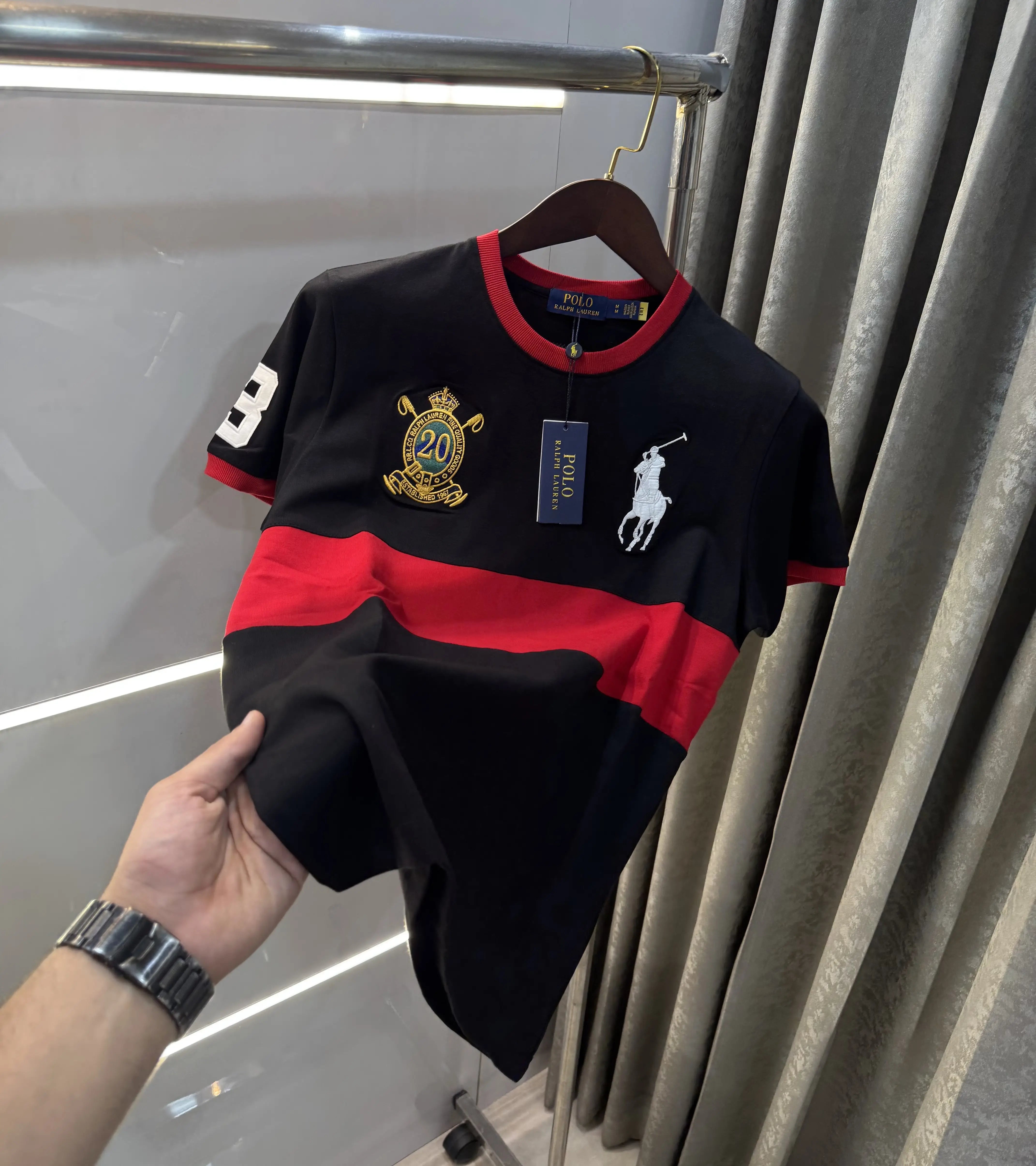 Ralph Lauren Black Logo Work Premium T-Shirt