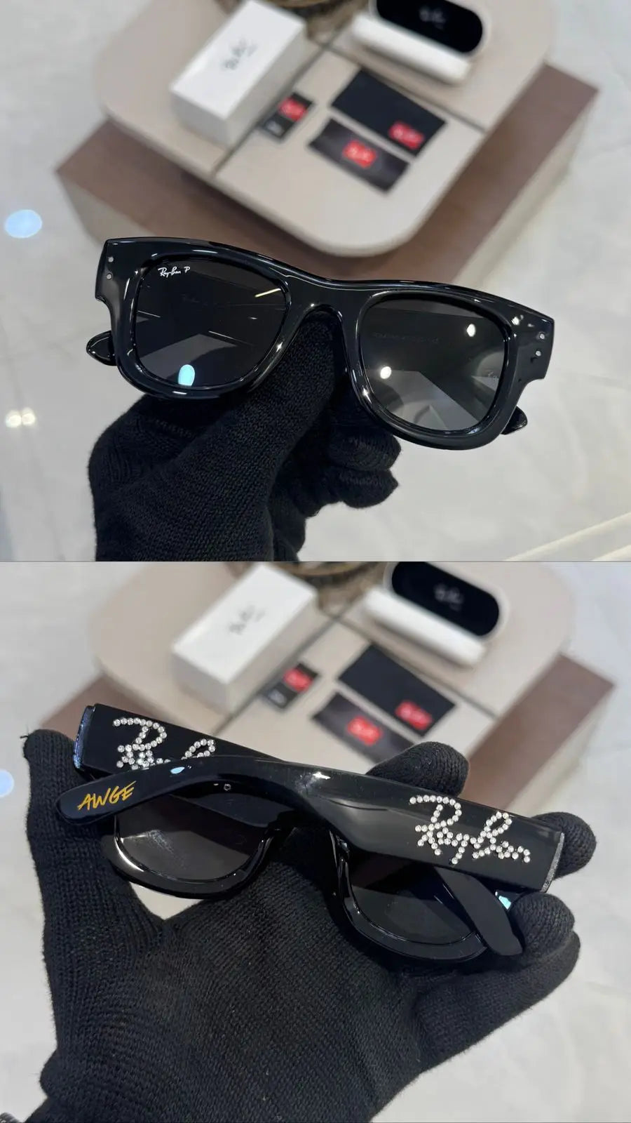 Rayban 4940 Shine Black Puffer Diamond Edition