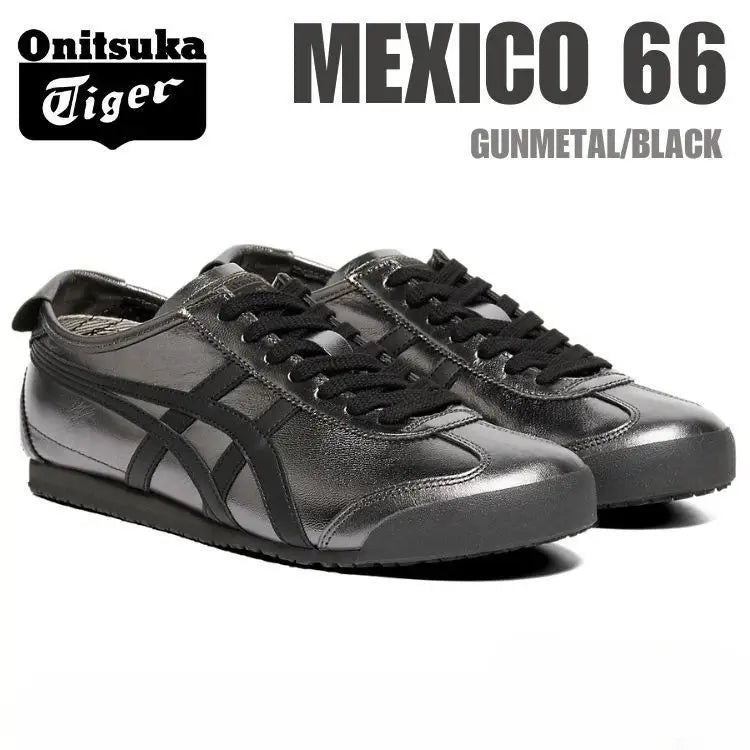 Onitsuka Tiger Mexico 66 Gunmetal  Black  7A Premium Sneakers (D-2066)