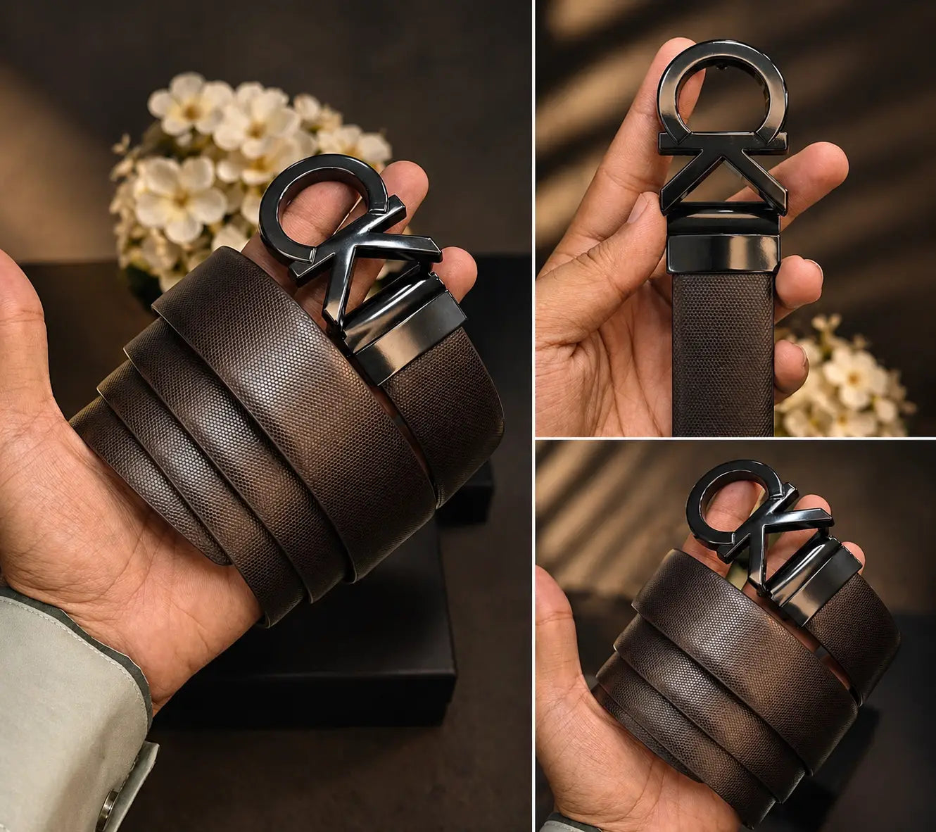 CK CALVIN KLEIN PREMIUM QUALITY REVERSEABLE BELT WITH OG BOX