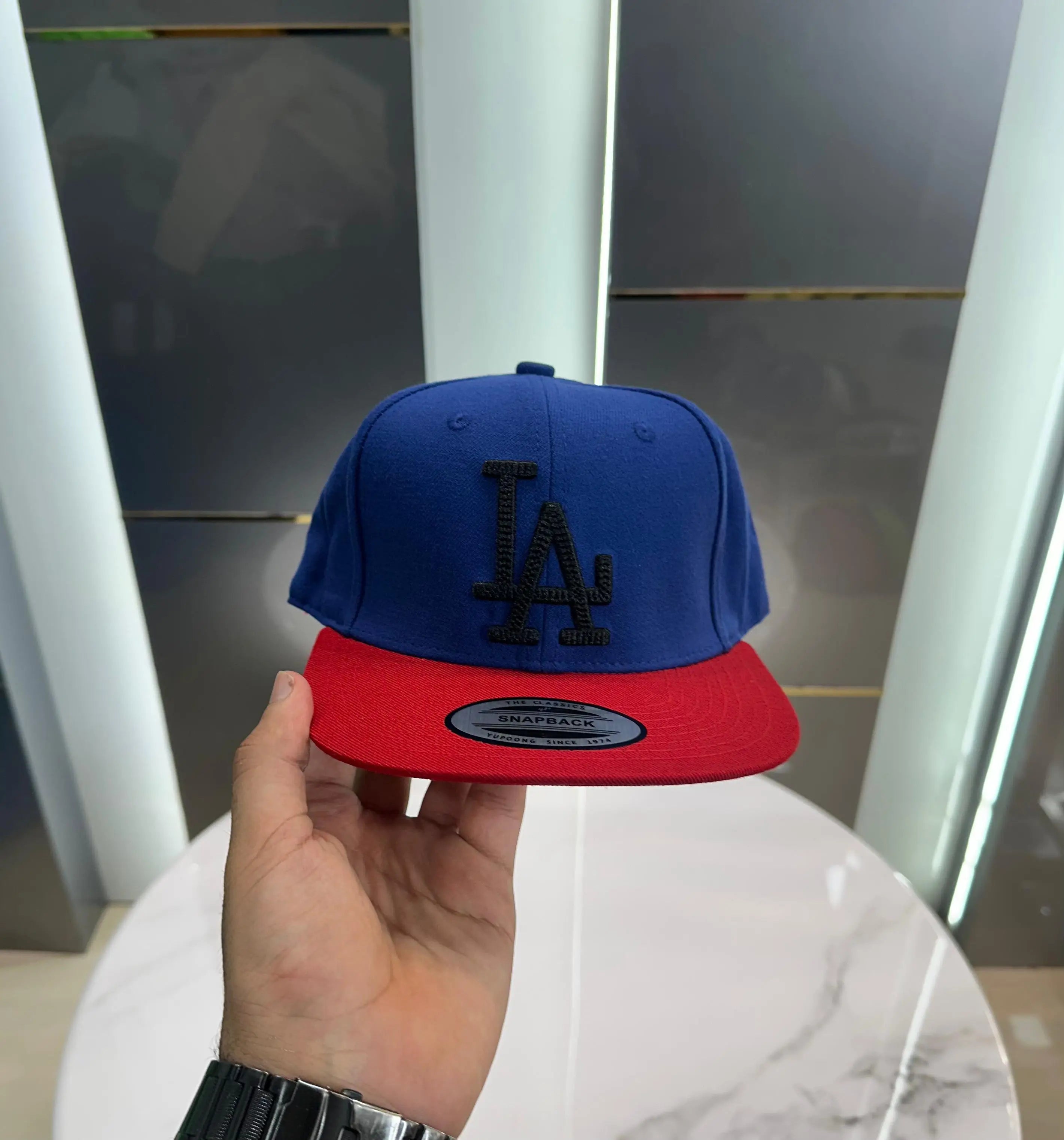 LA  Blue Red Imported Cap