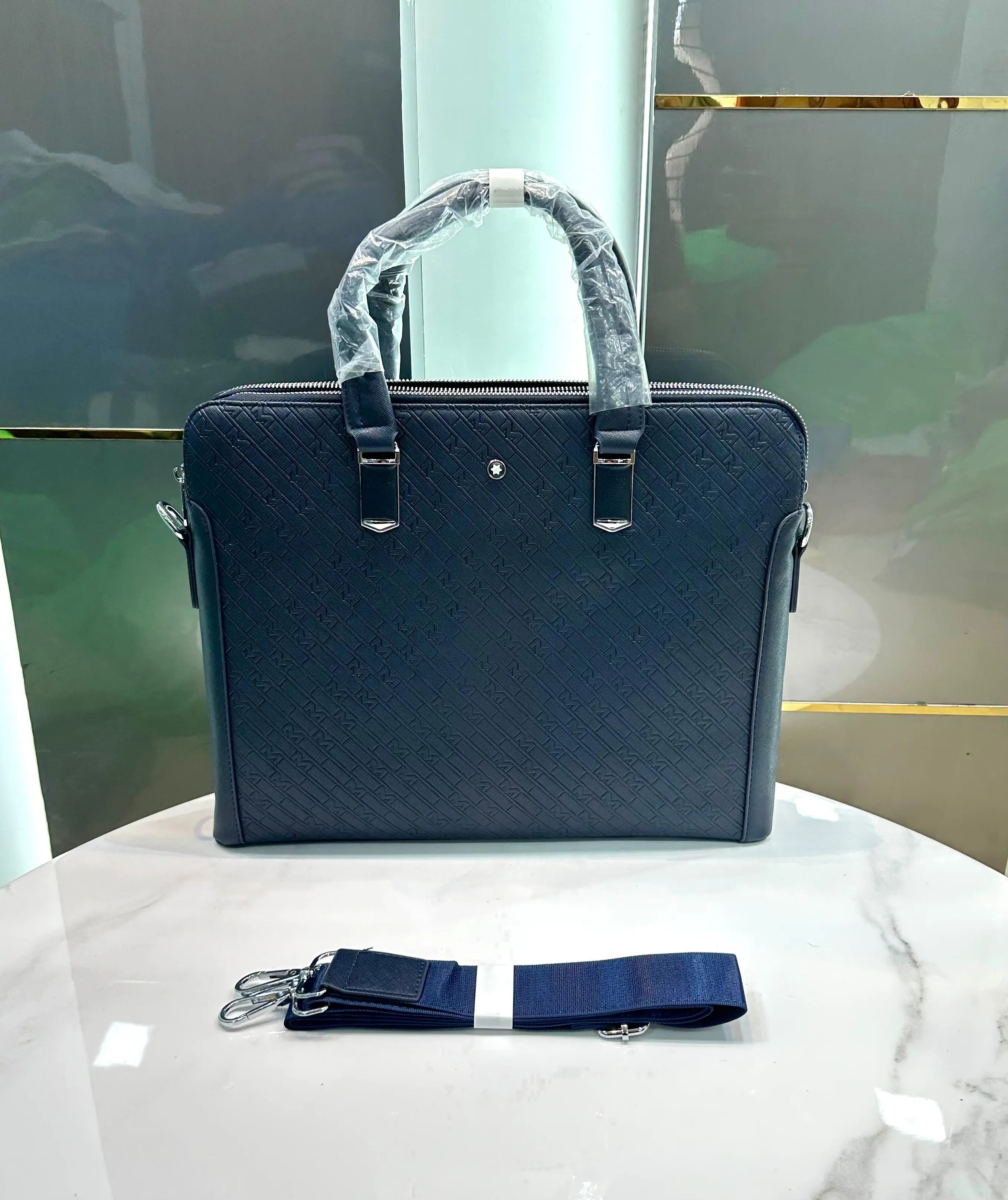 Mont Blan c Blue Luxury Premium Imported Laptop Bag