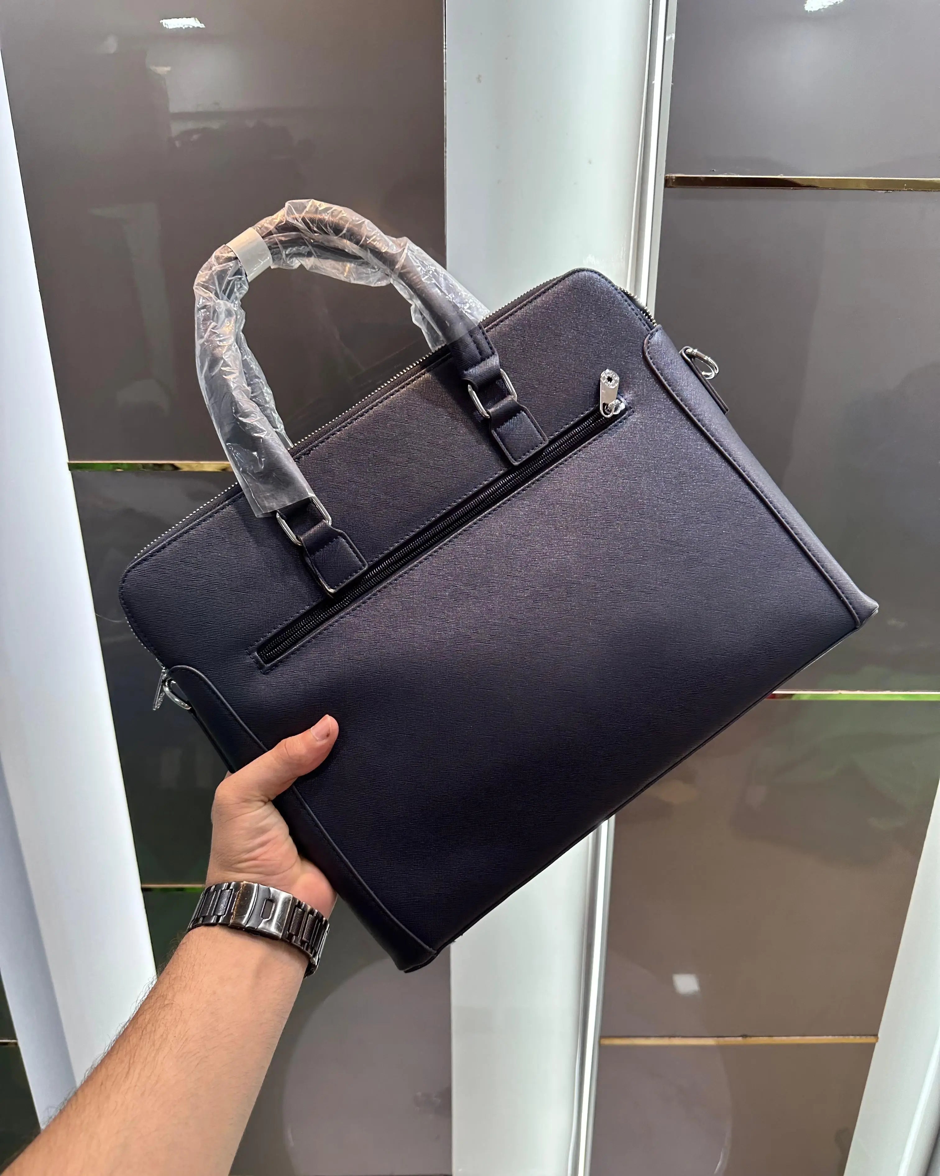 Mont Blan c Blue Luxury Premium Imported Laptop Bag