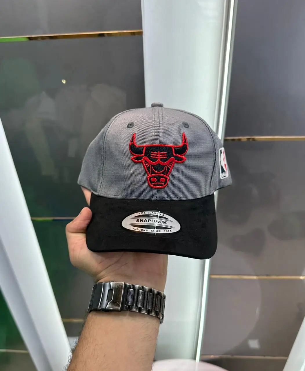 Cap NBA Grey Black Premium Imported Cap