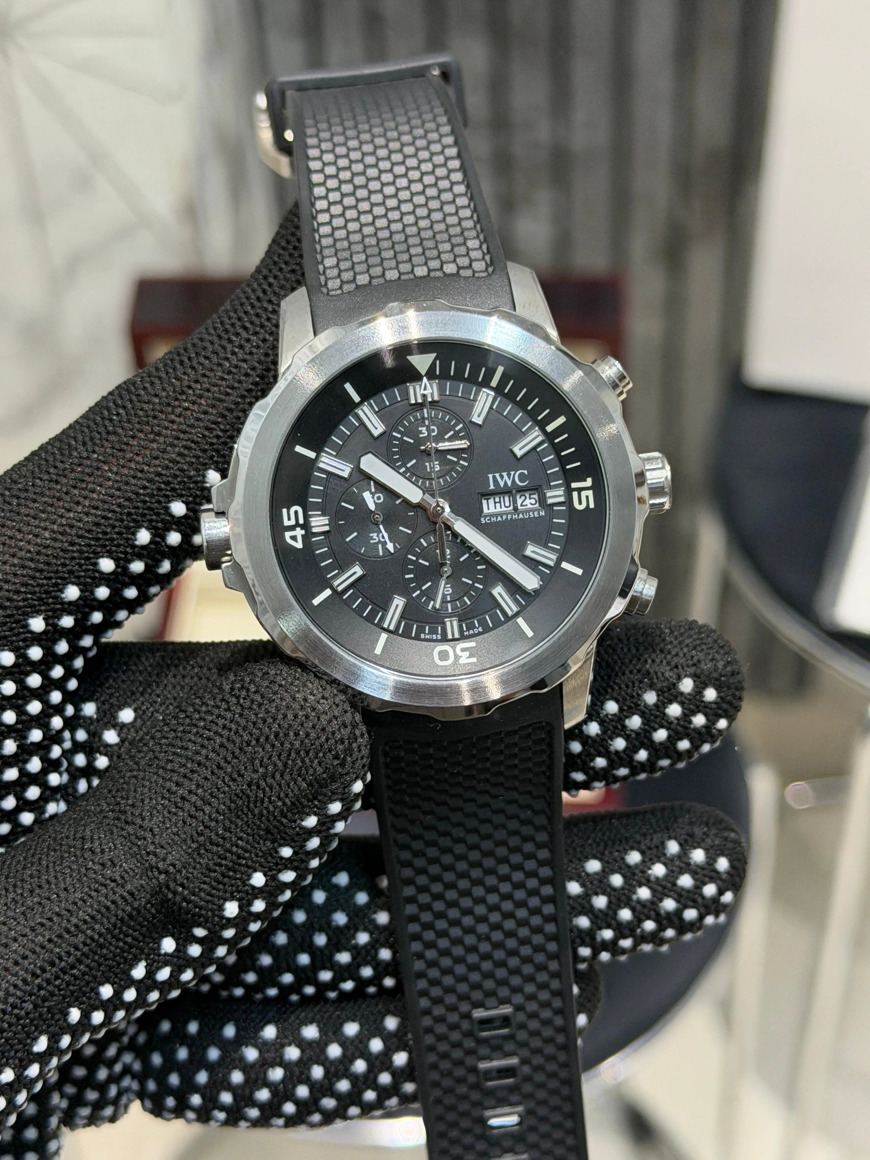 IWC AQUATIMER CHRONOGRAPH BLACK SILVER