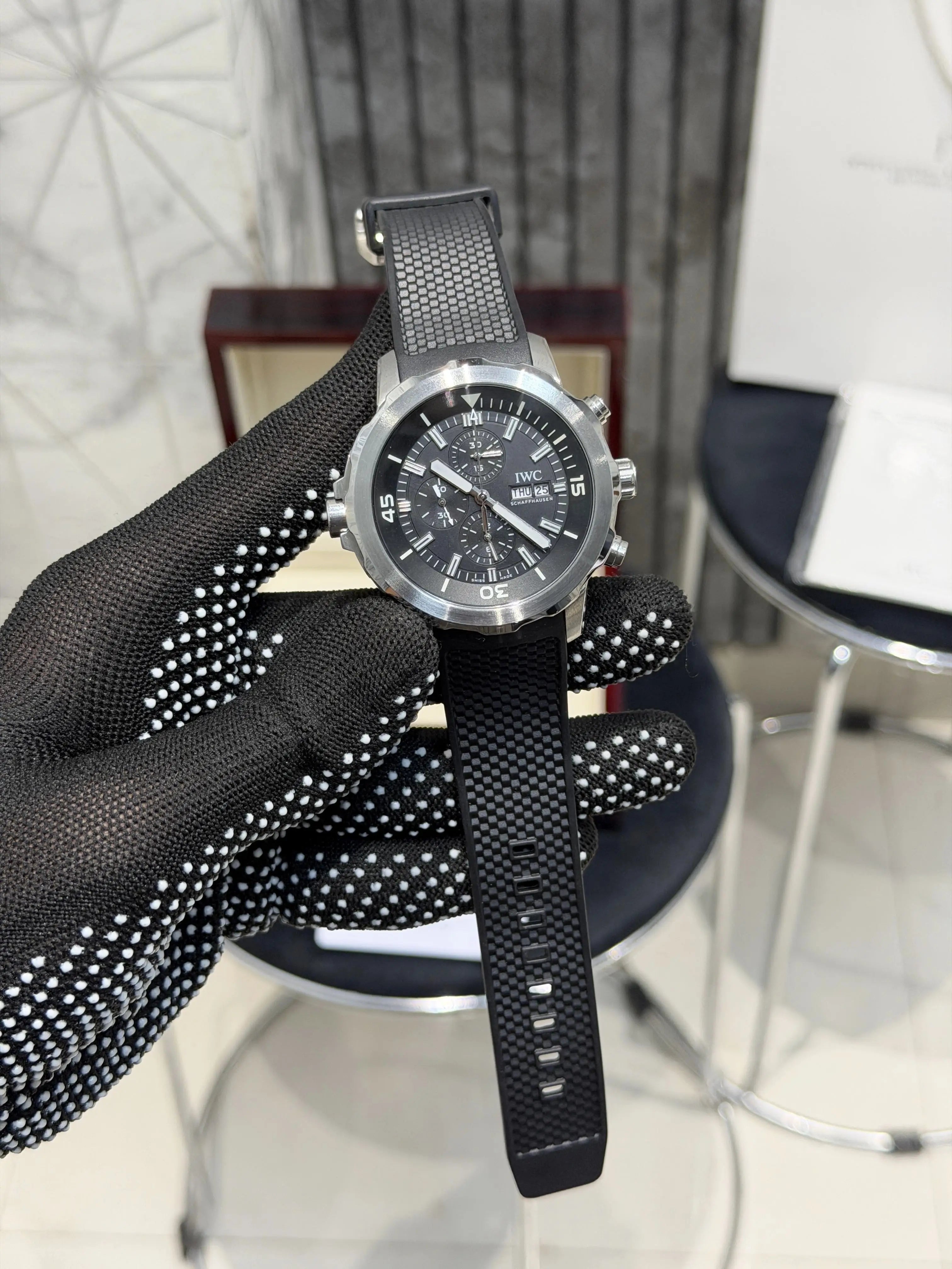 IWC AQUATIMER CHRONOGRAPH BLACK SILVER