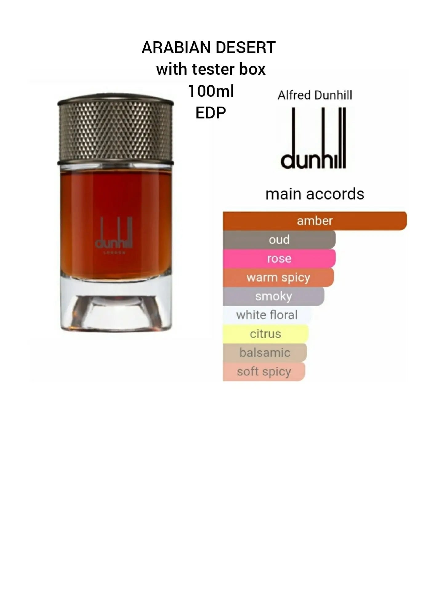 Dunhill Agar Wood Eau de Parfum for Men from the Signature Collection.