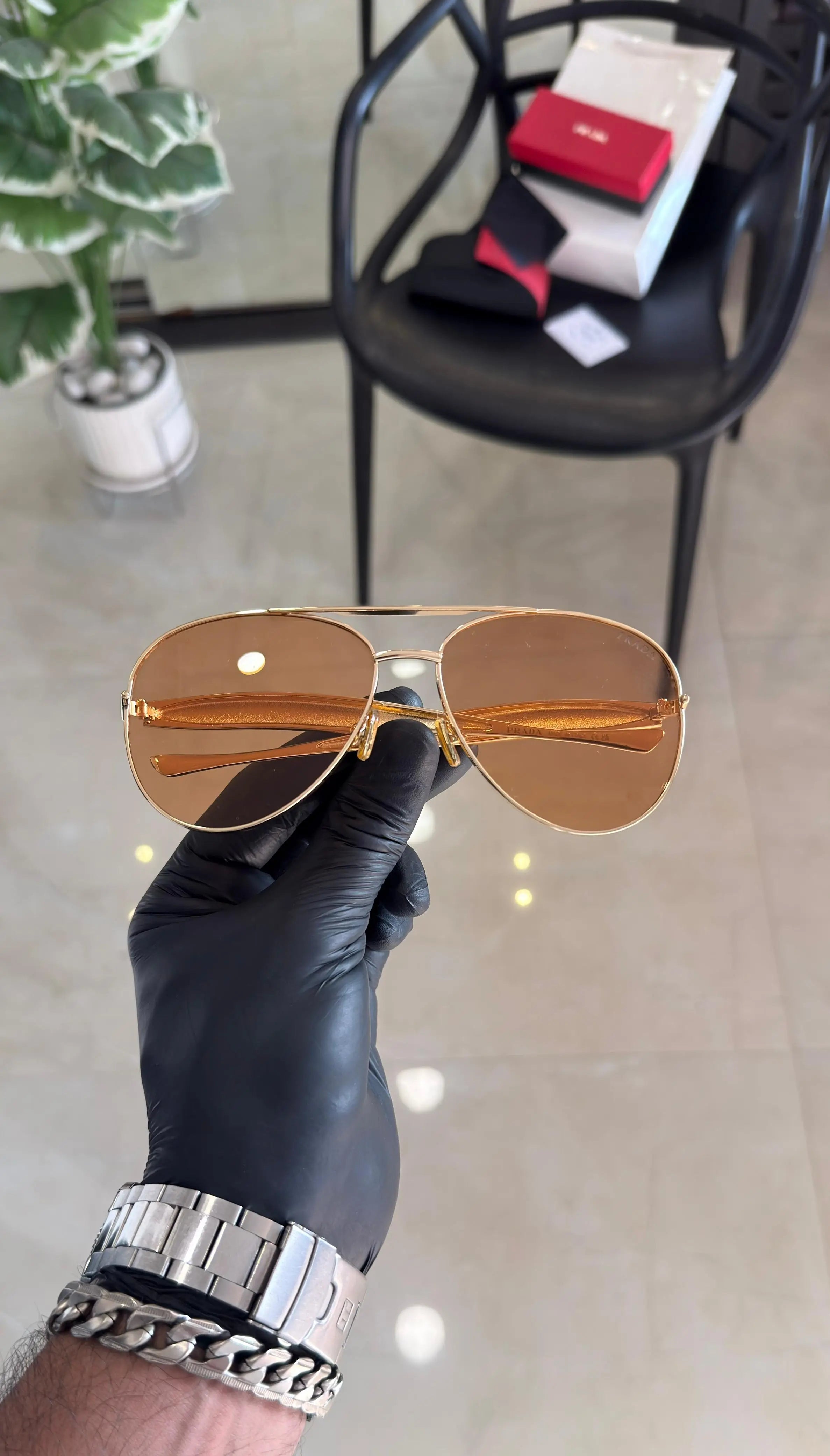 Prada 122 Gold Orange