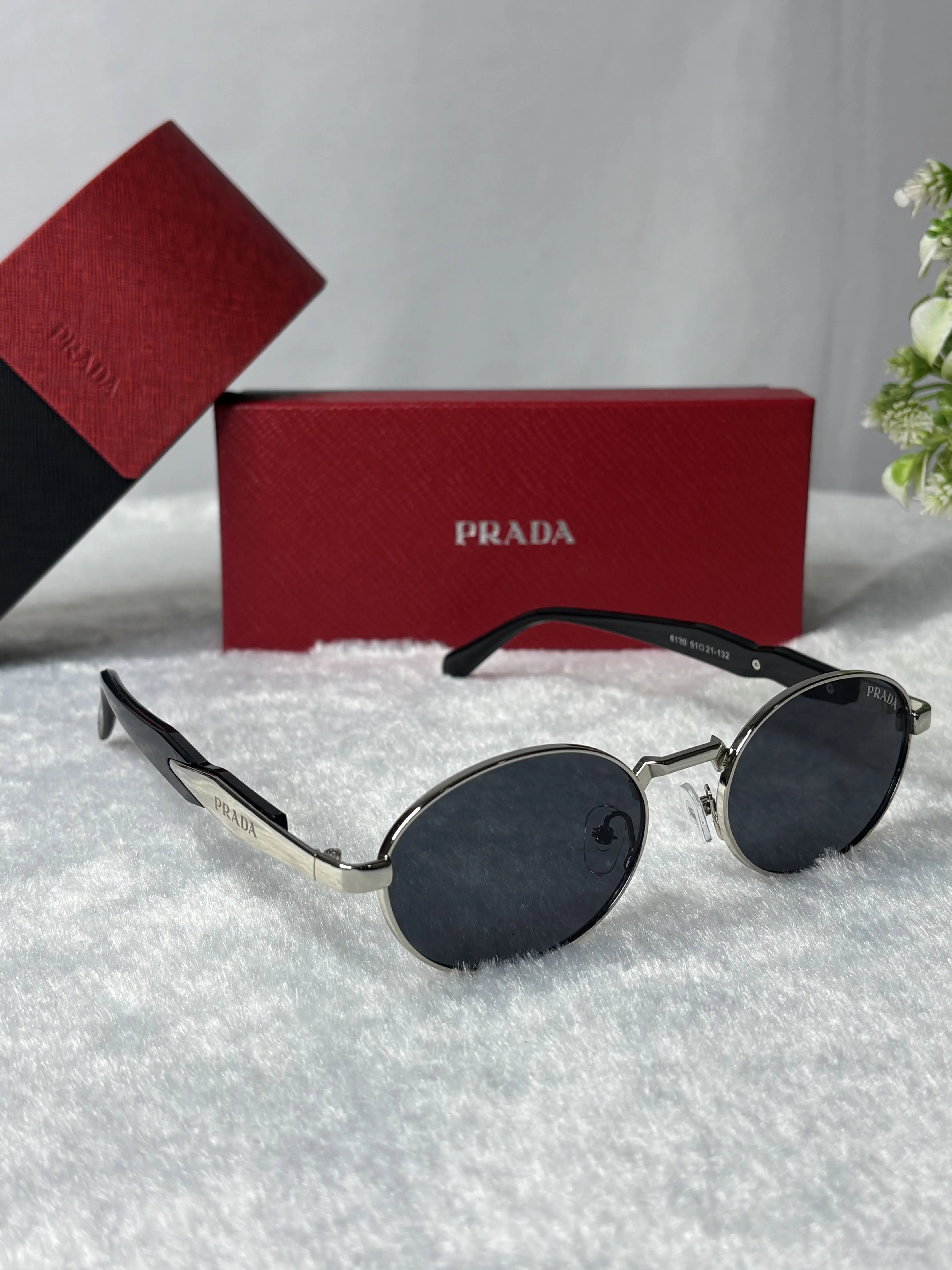 Prada 6120 Silver Black