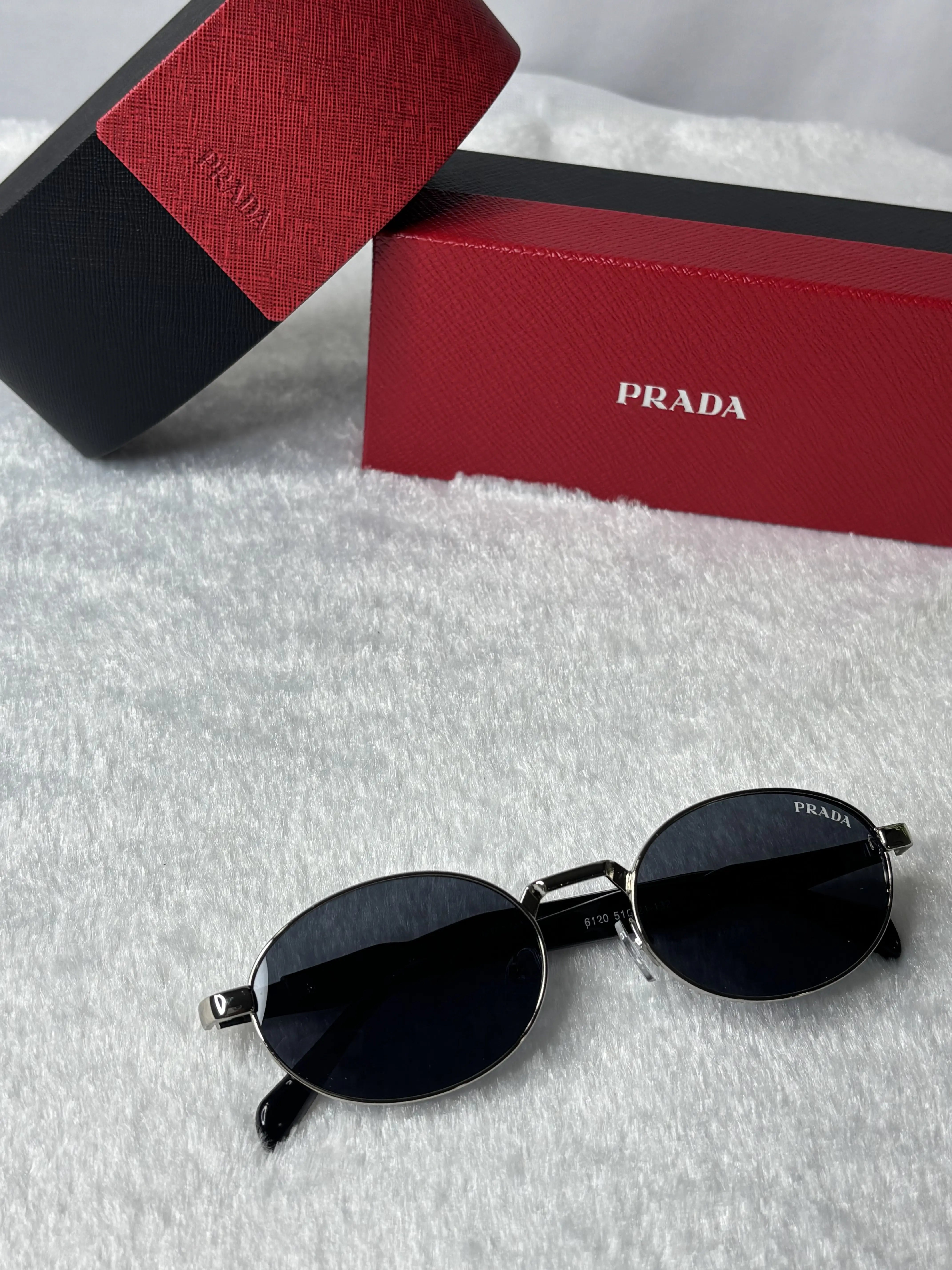 Prada 6120 Silver Black