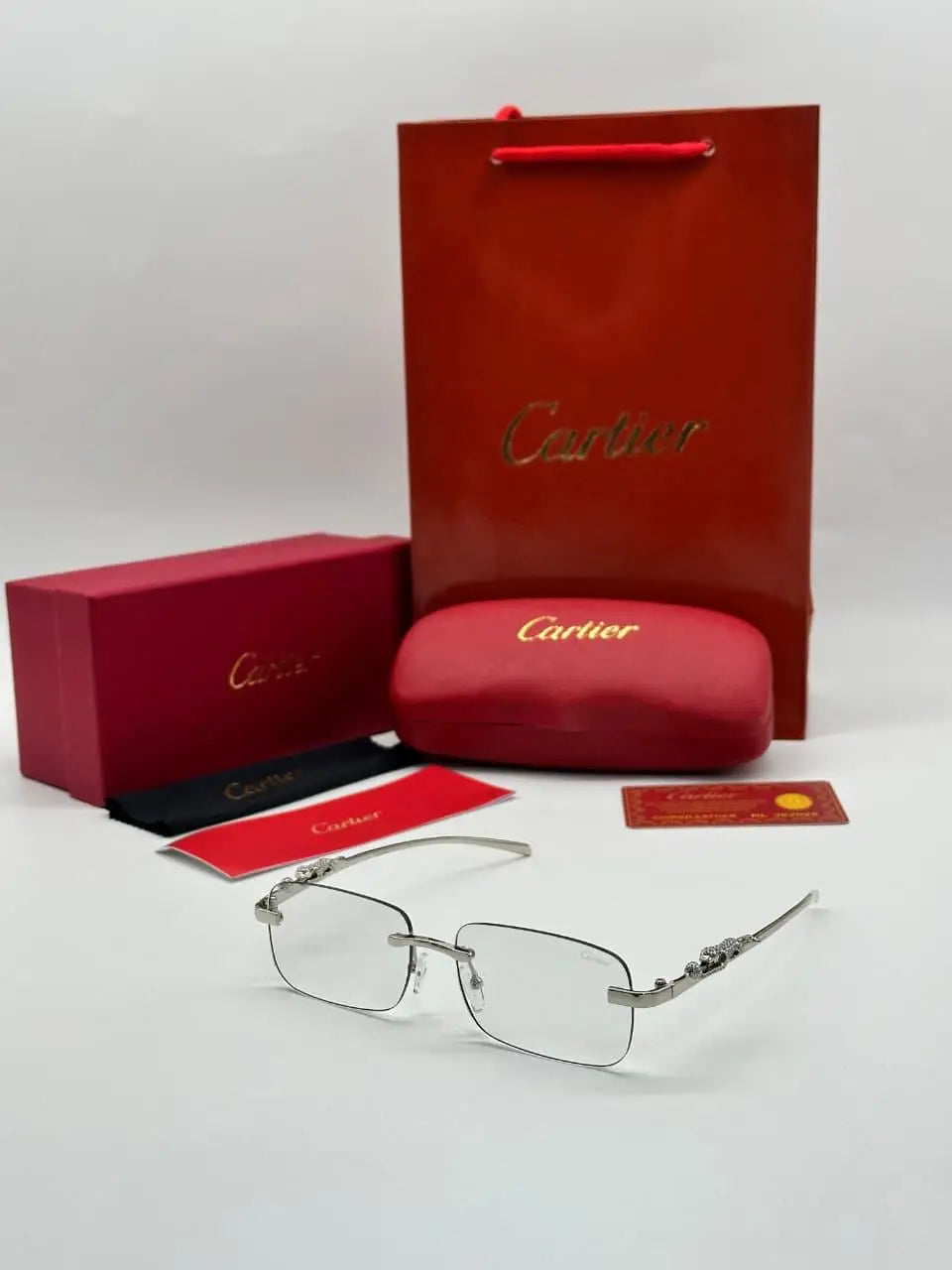 Cartier 1020 silver Day Night Color Changing Glass