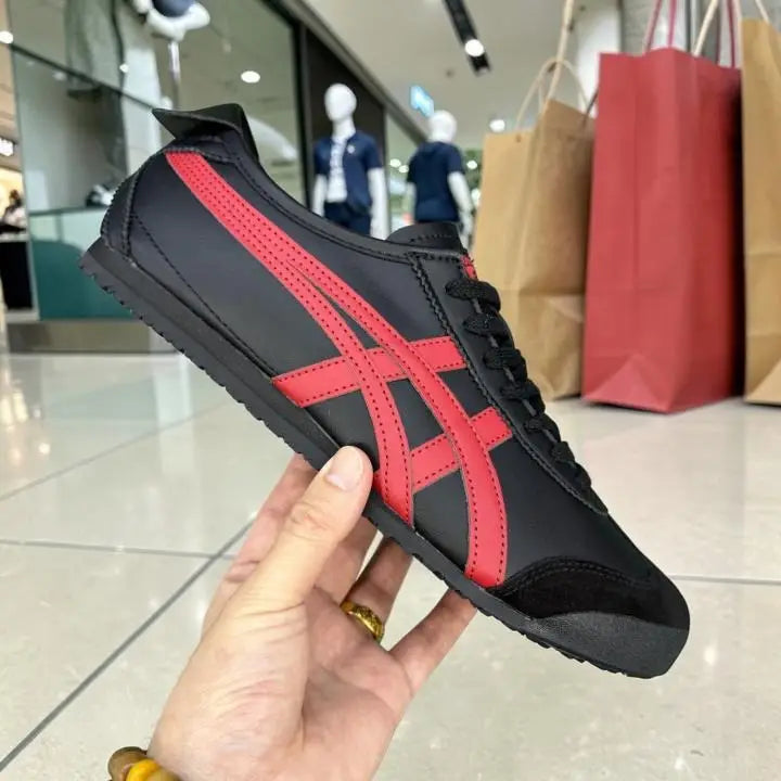 Onitsuk_a Tiger Mexico 66 BlackClassic Red  Mens First Copy Sneakers D-1946