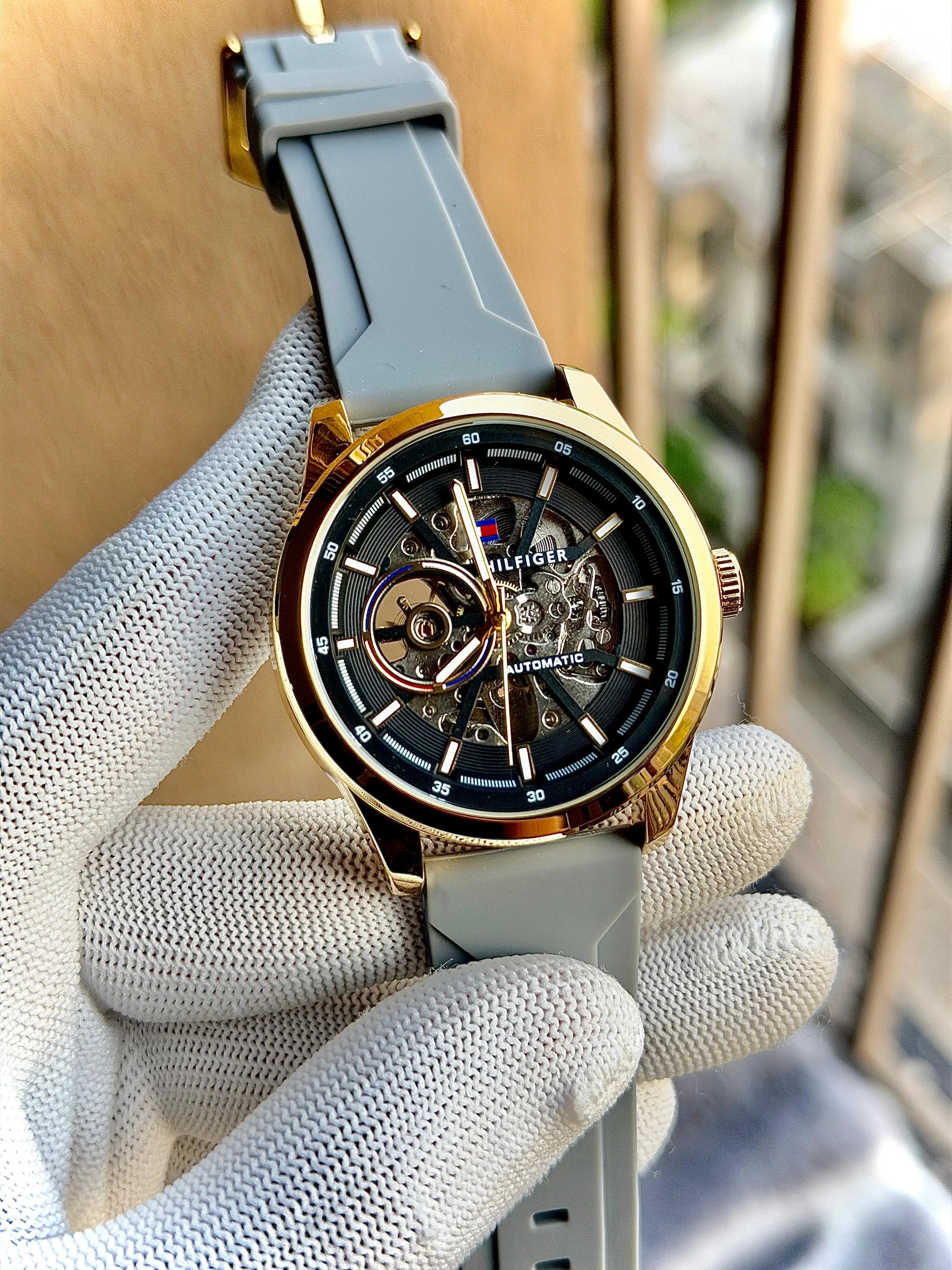 Tommy_Hilfiger Premium Automatic Silicon Grey 239