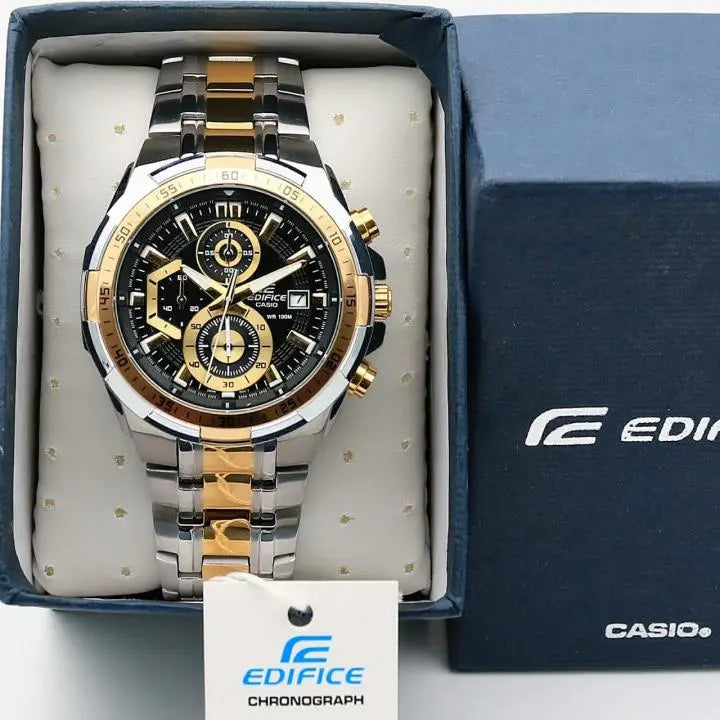 Casi0 Edifice Two Tone Black