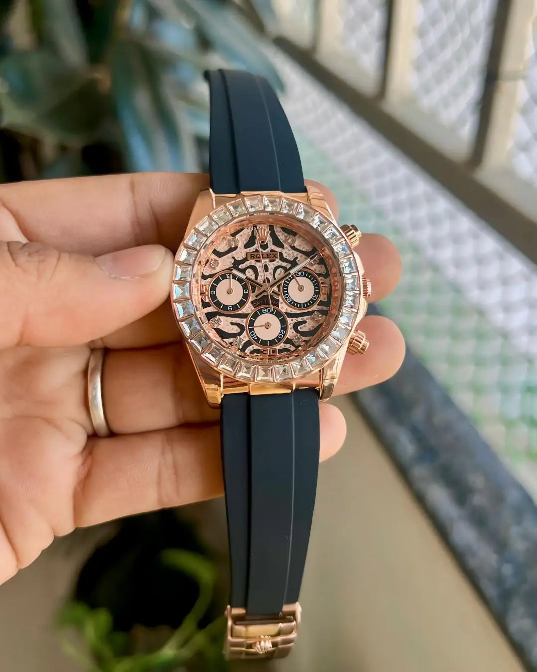 ROLEX EYE OF TIGER ROSE GOLD