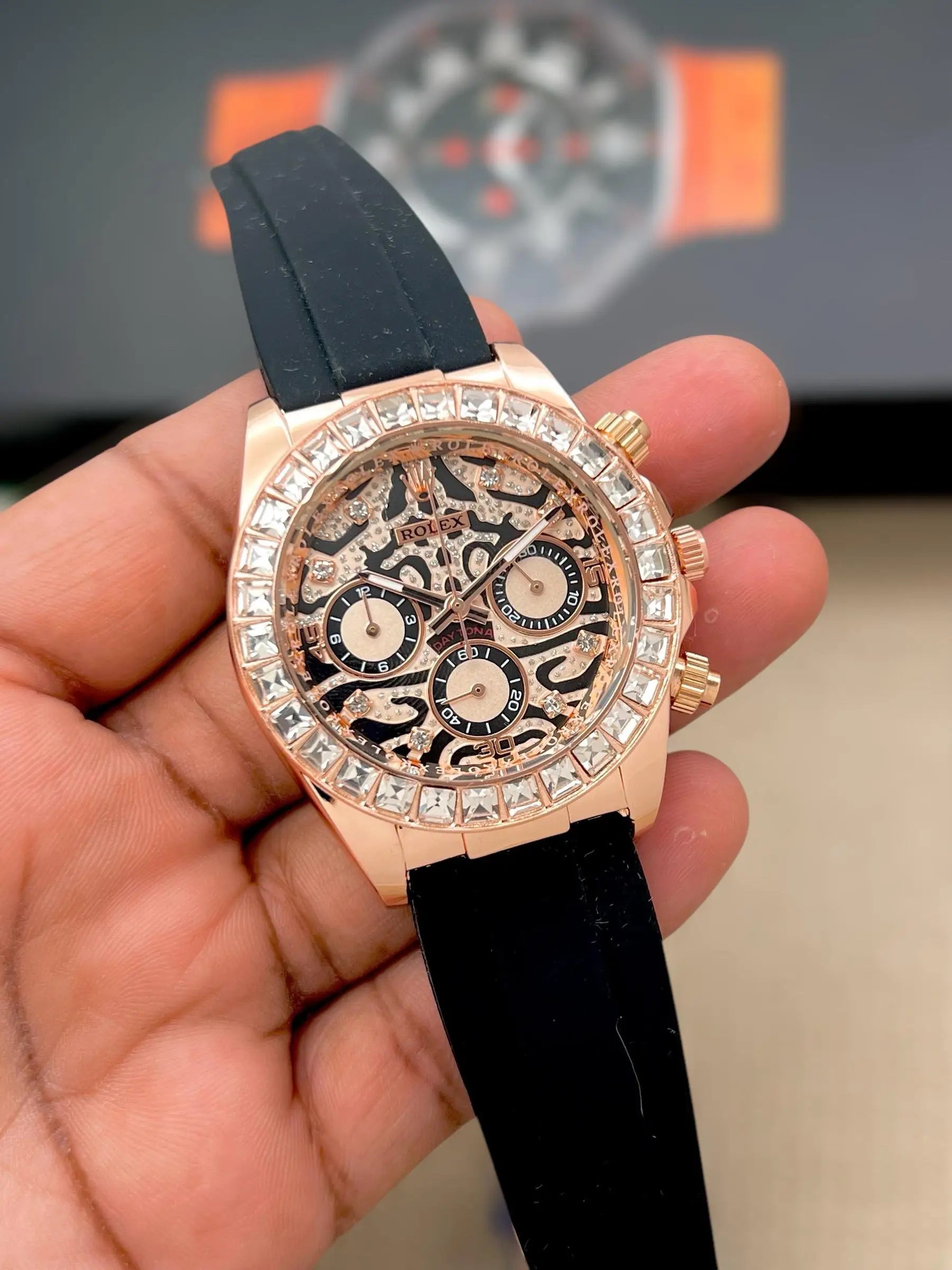 ROLEX EYE OF TIGER ROSE GOLD