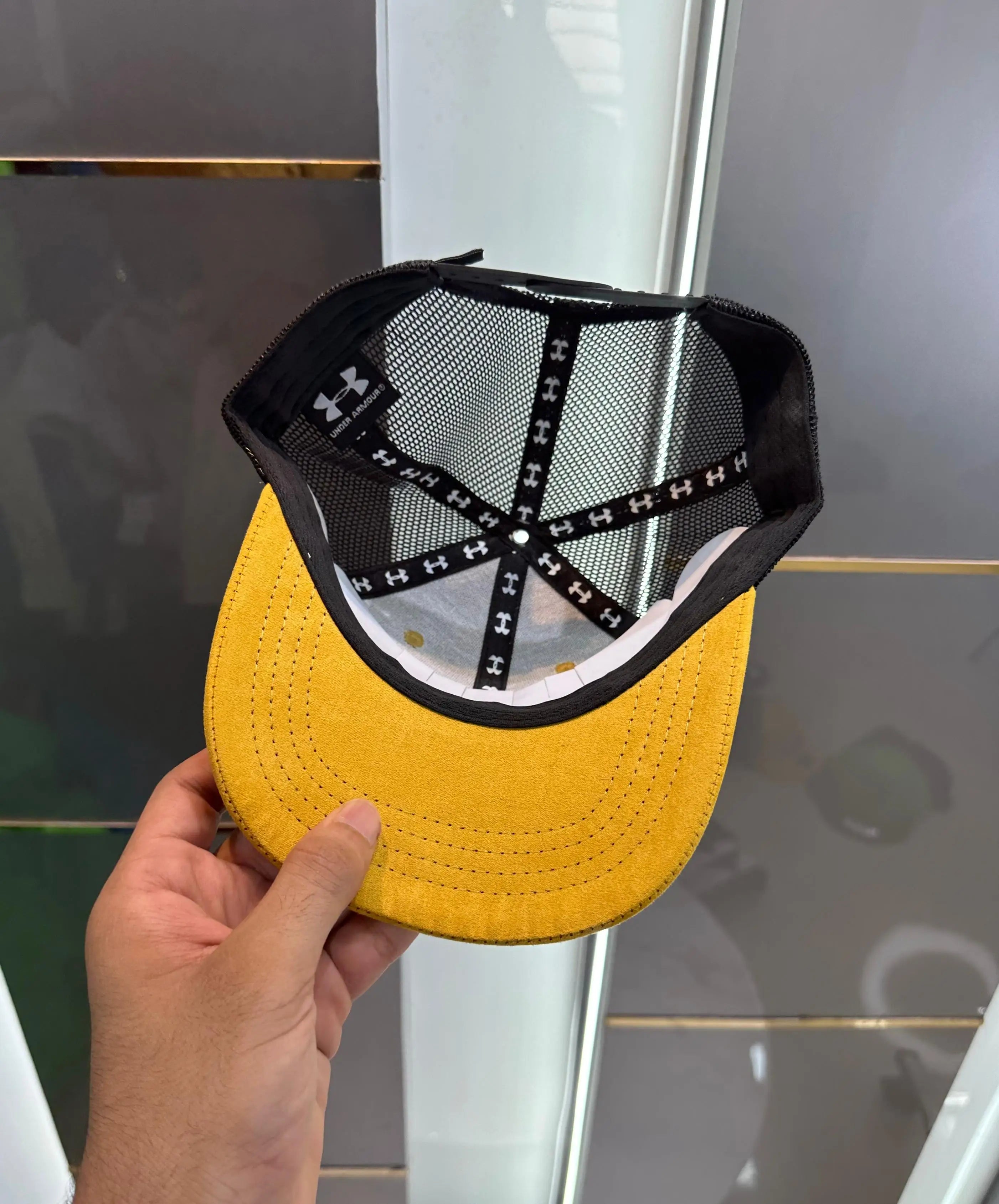 Under Armou r Yellow (Suede) Premium Imported Cap