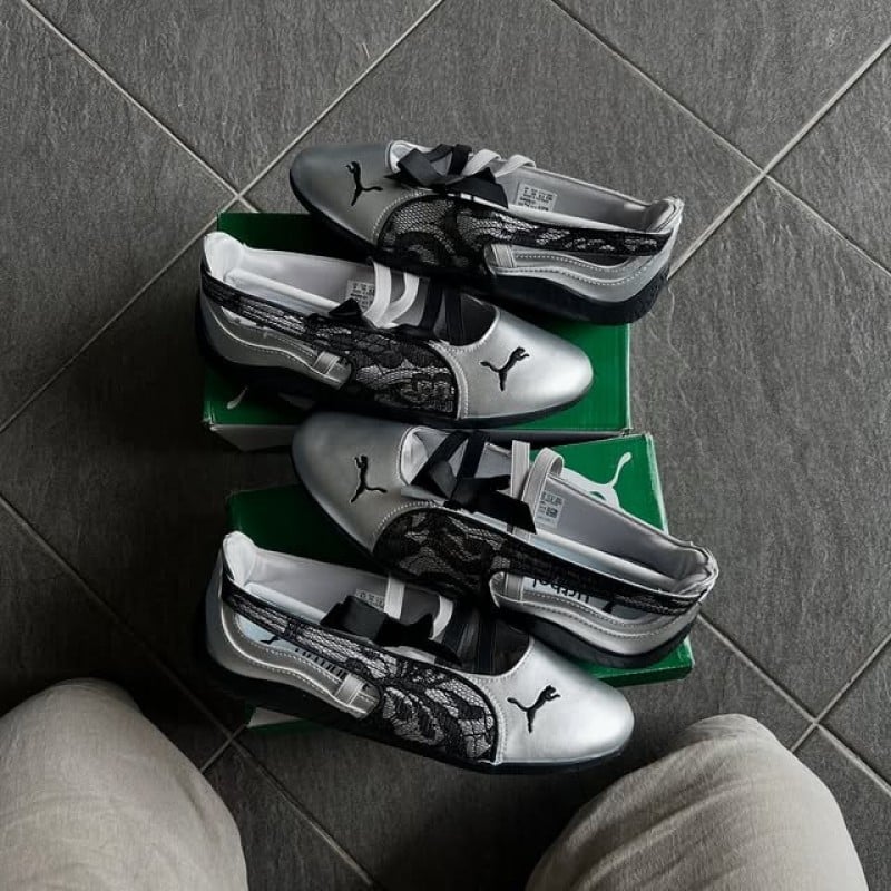 Pumaa Speedcat Og Ballet Lace Silve