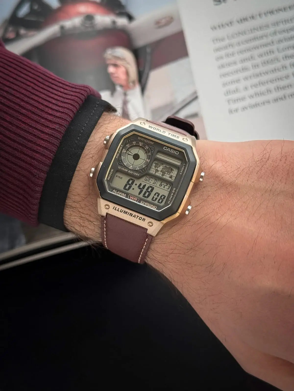 CASIO AE-1200 ILLUMINATOR BROWN