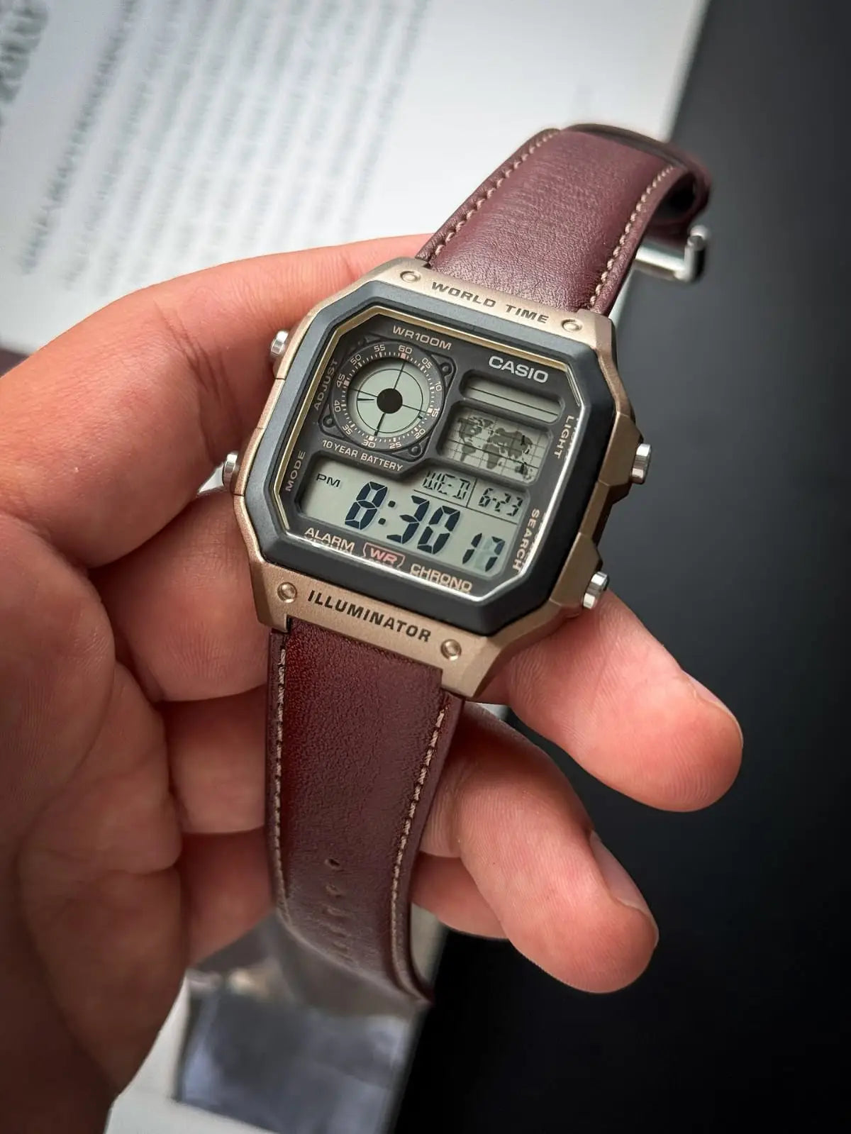 CASIO AE-1200 ILLUMINATOR BROWN