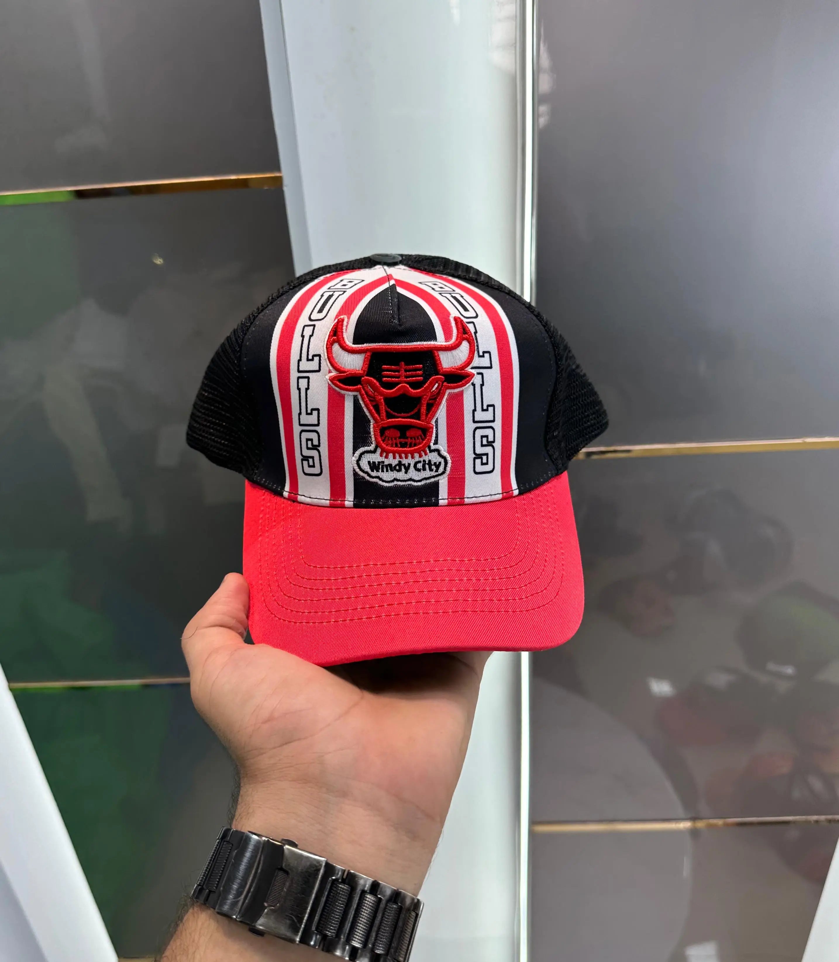 NBA Black Red 003 Premium Imported Cap