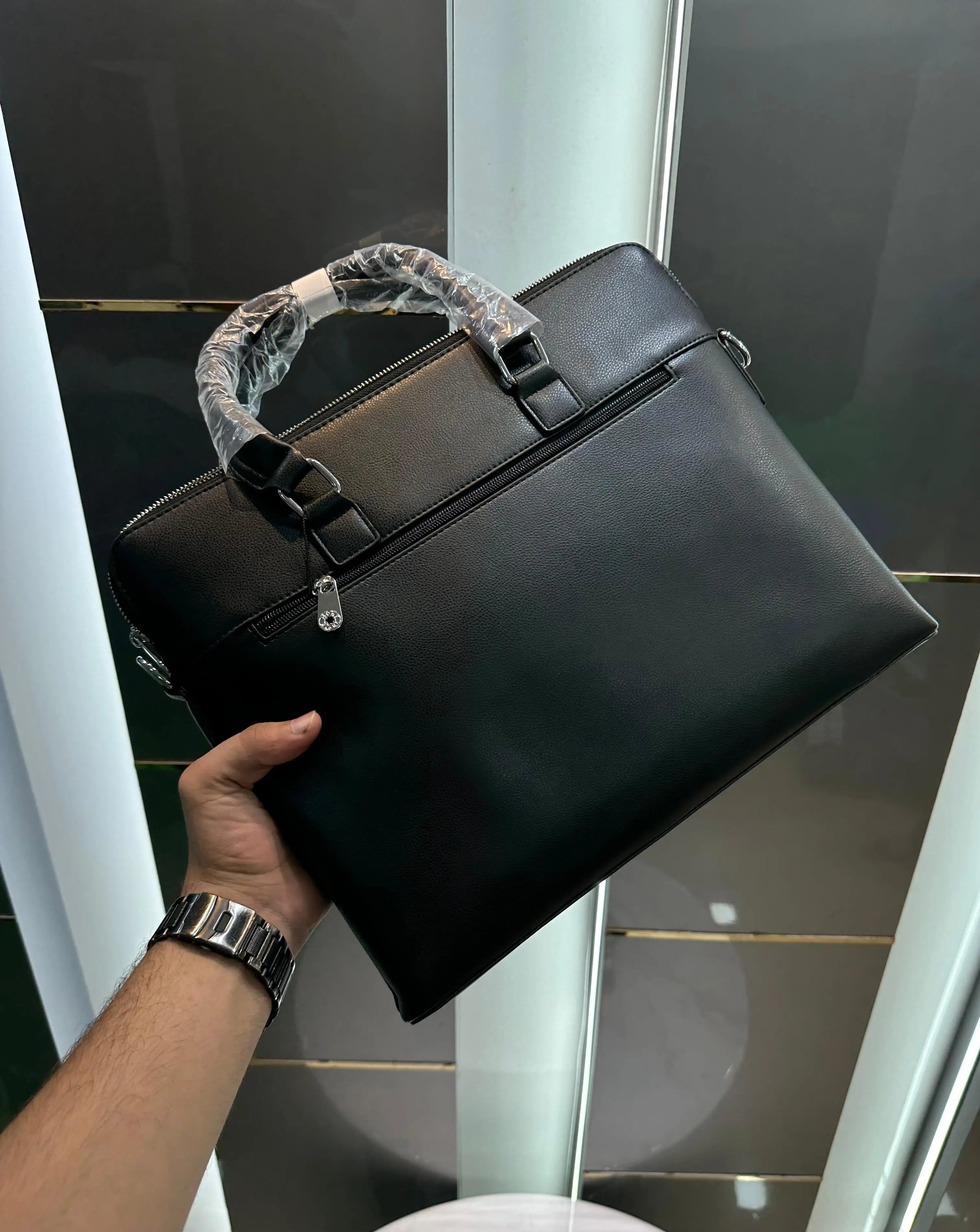 Mont Blan c Black 005 Luxury Premium Imported Laptop Bag