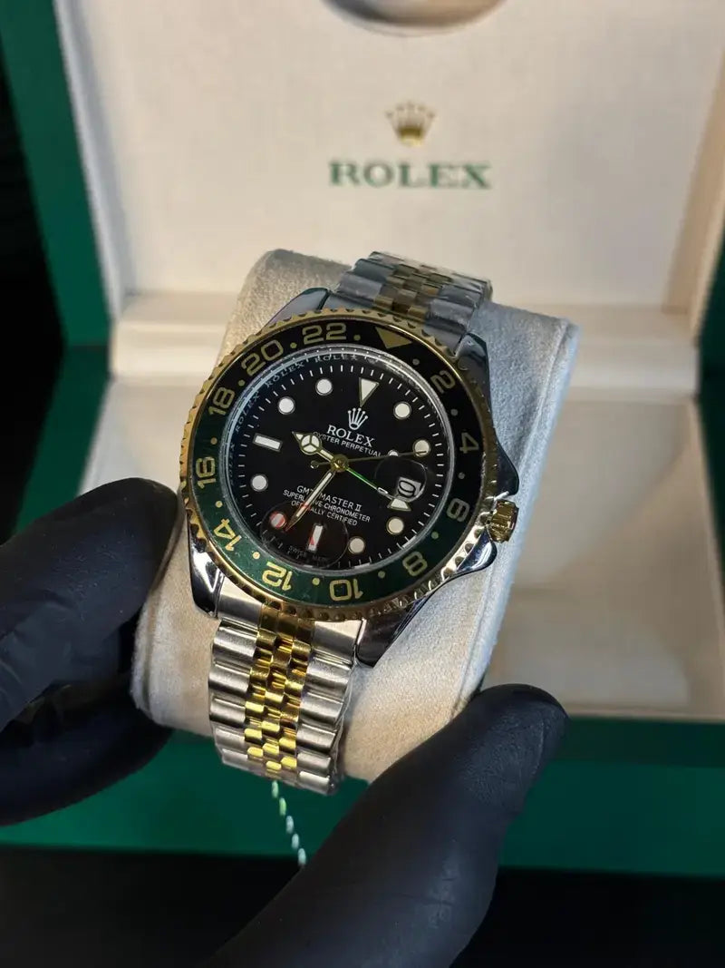 Rolex GMT Master ll Black-Green Bezel Two Tone