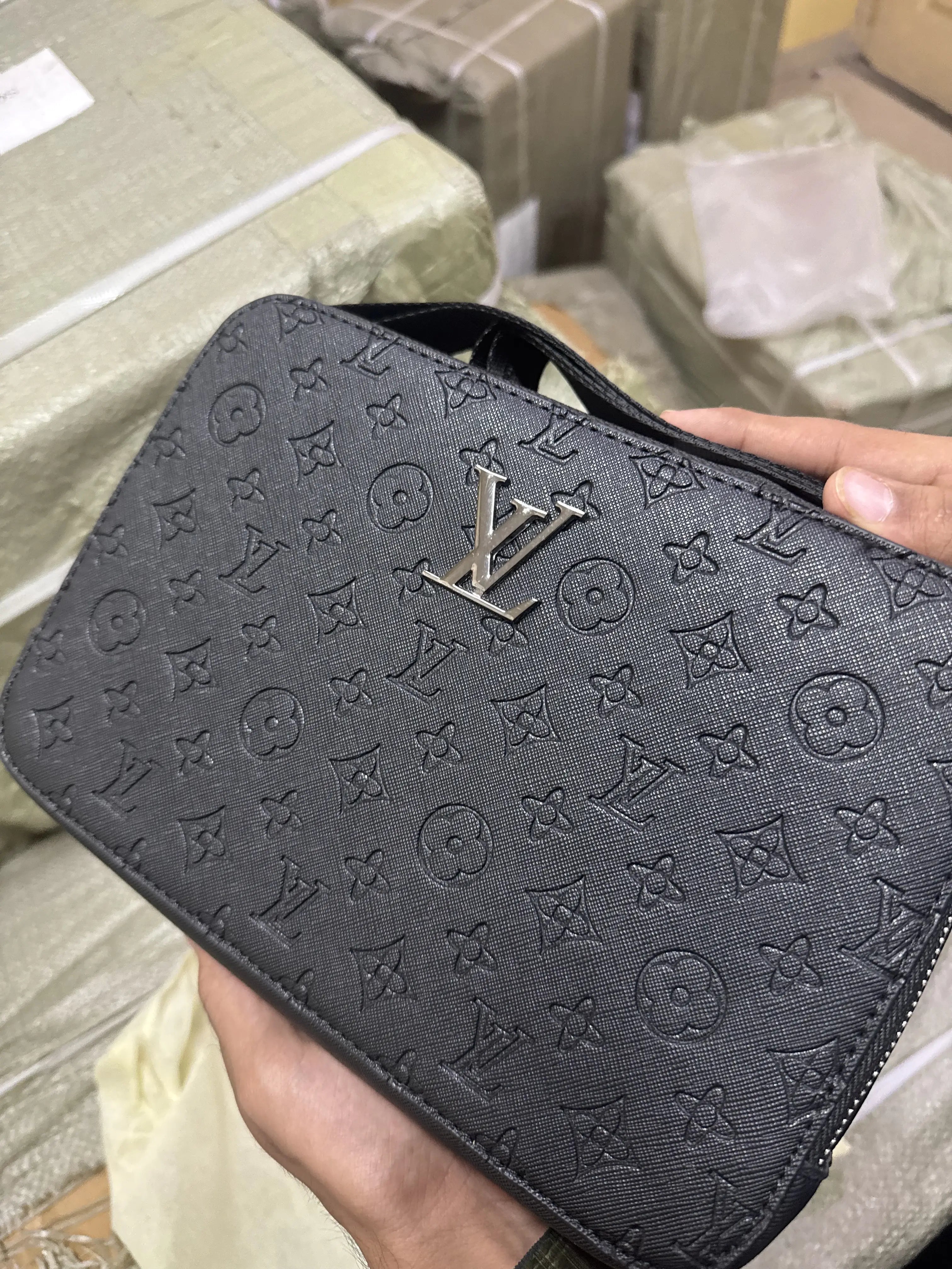 Louis Vuitton premium monogram printed sling crossbody bag