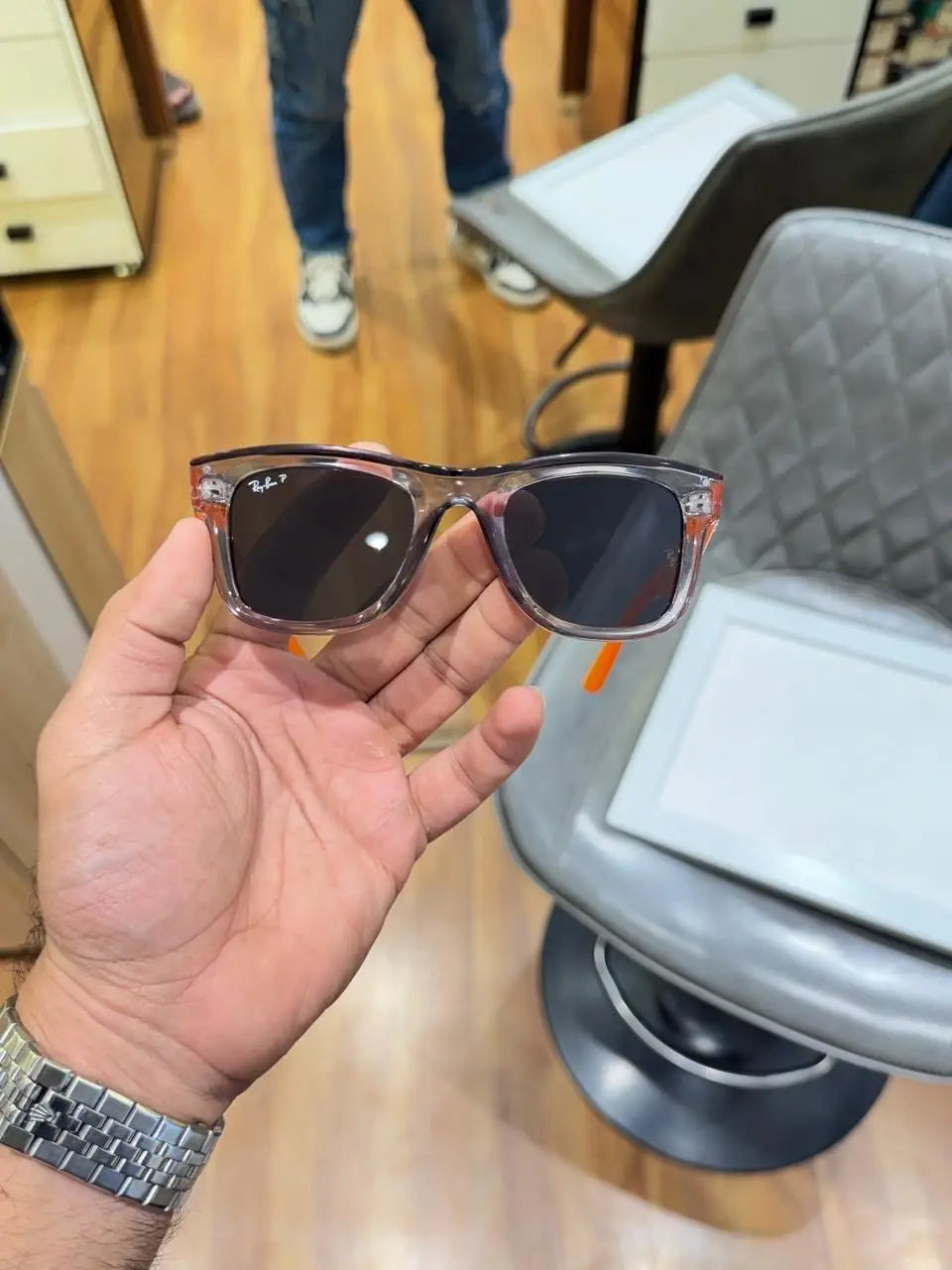 Rayban 0502 grey black orange