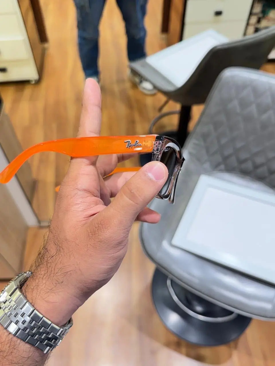 Rayban 0502 grey black orange