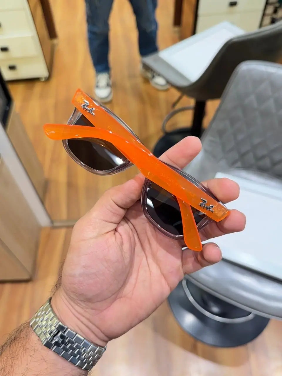 Rayban 0502 grey black orange