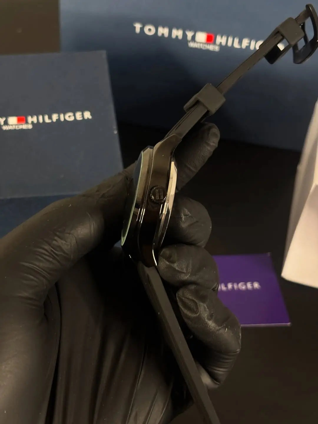 TOMMY HILFIGER BLACK DIAL FULL AUTOMATIC
