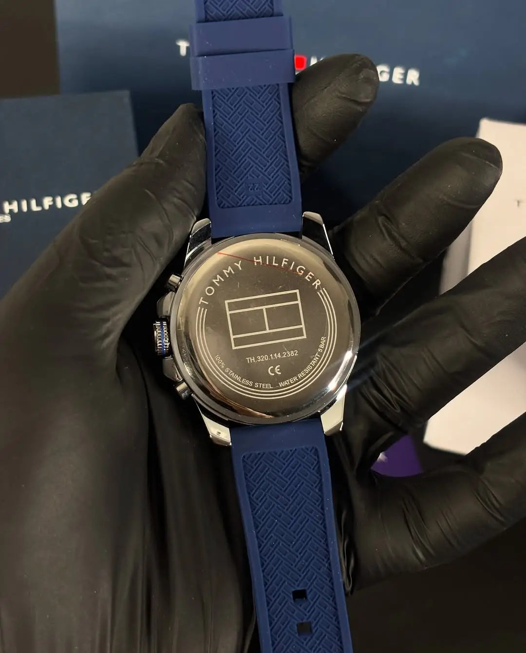 TOMMY HILFIGER BLUE DIAL CHRONOGRAPH